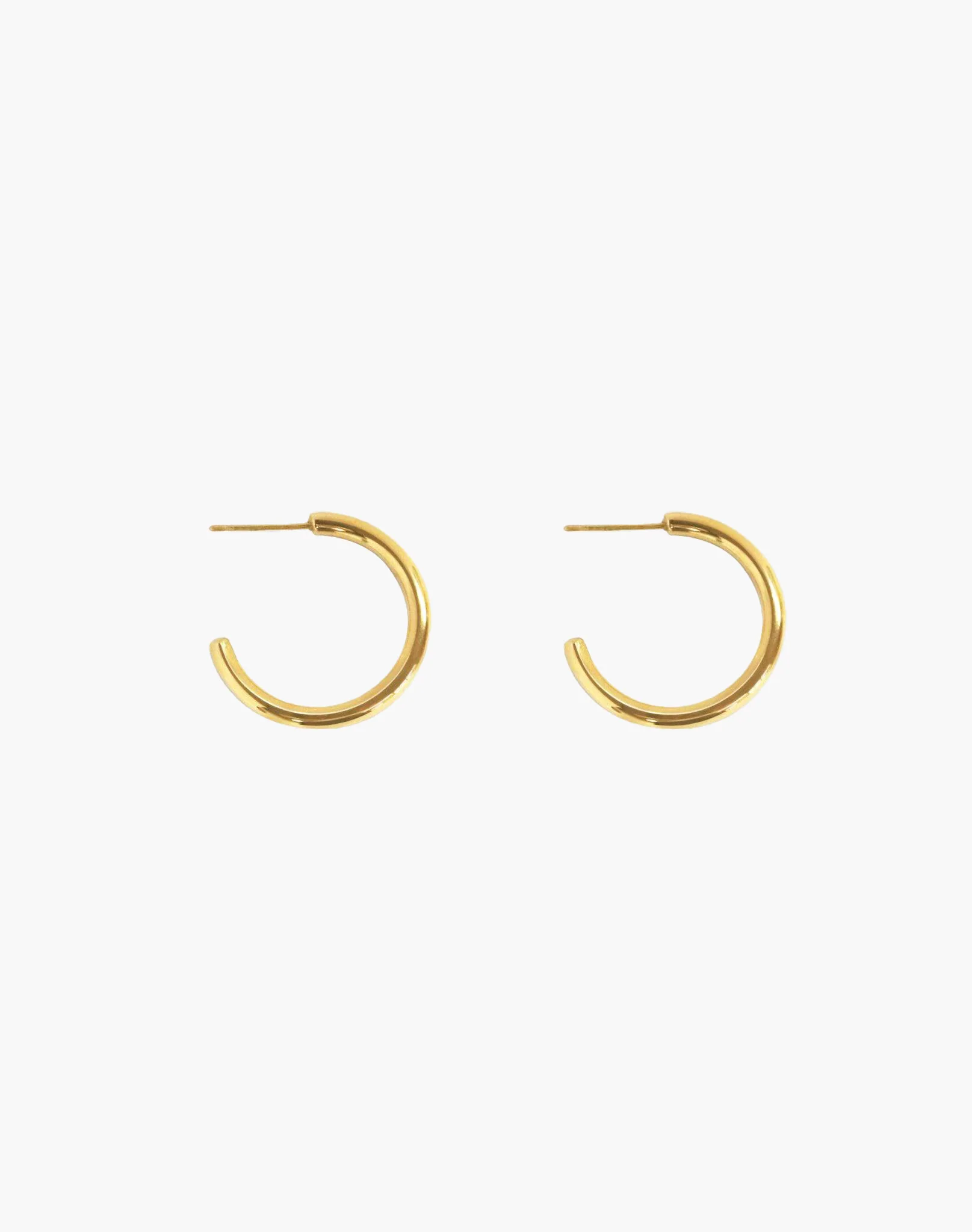 Gold 30mm Endless Hoop Earrings - Image 5