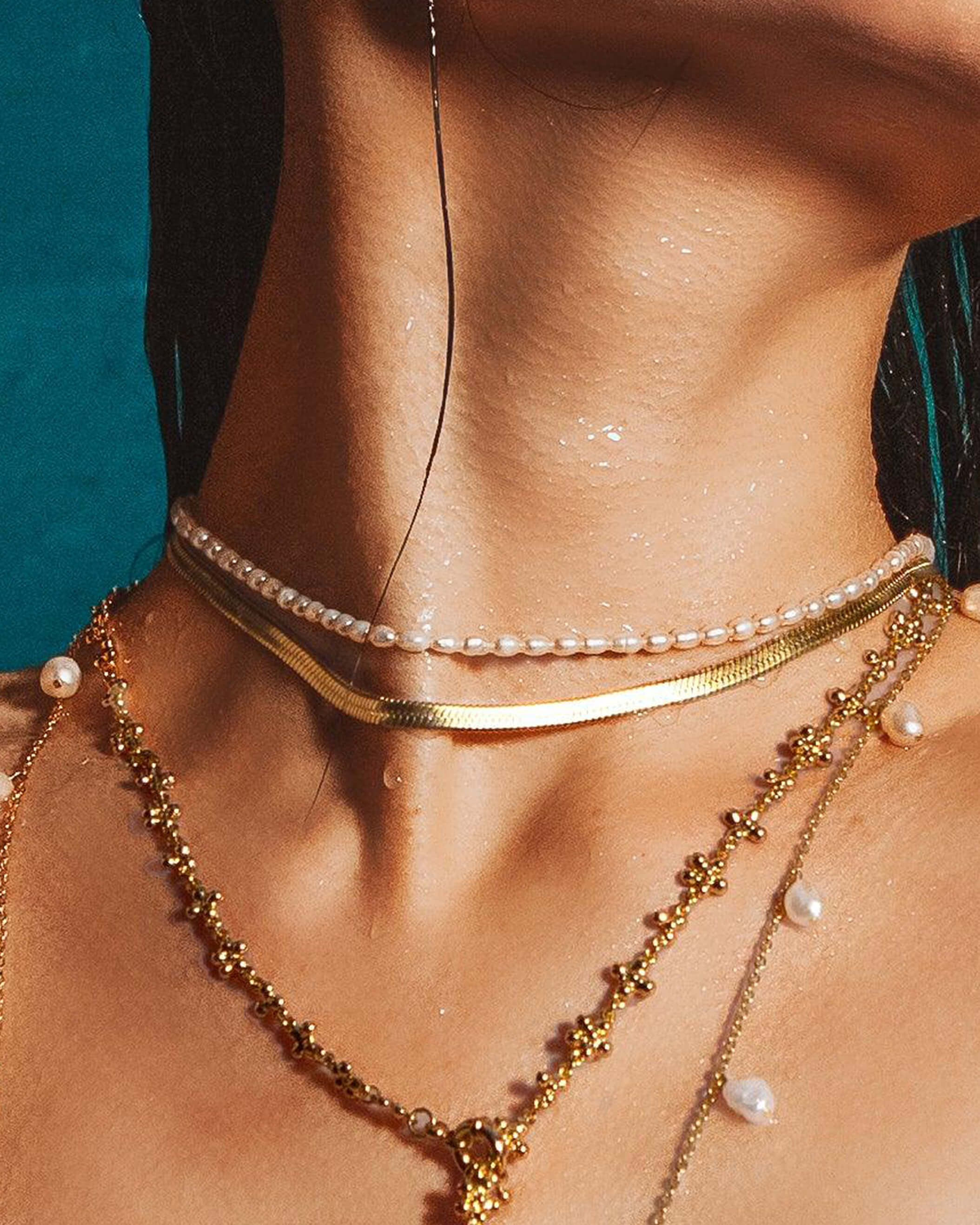5mm Herringbone Chain Necklace - Image 2