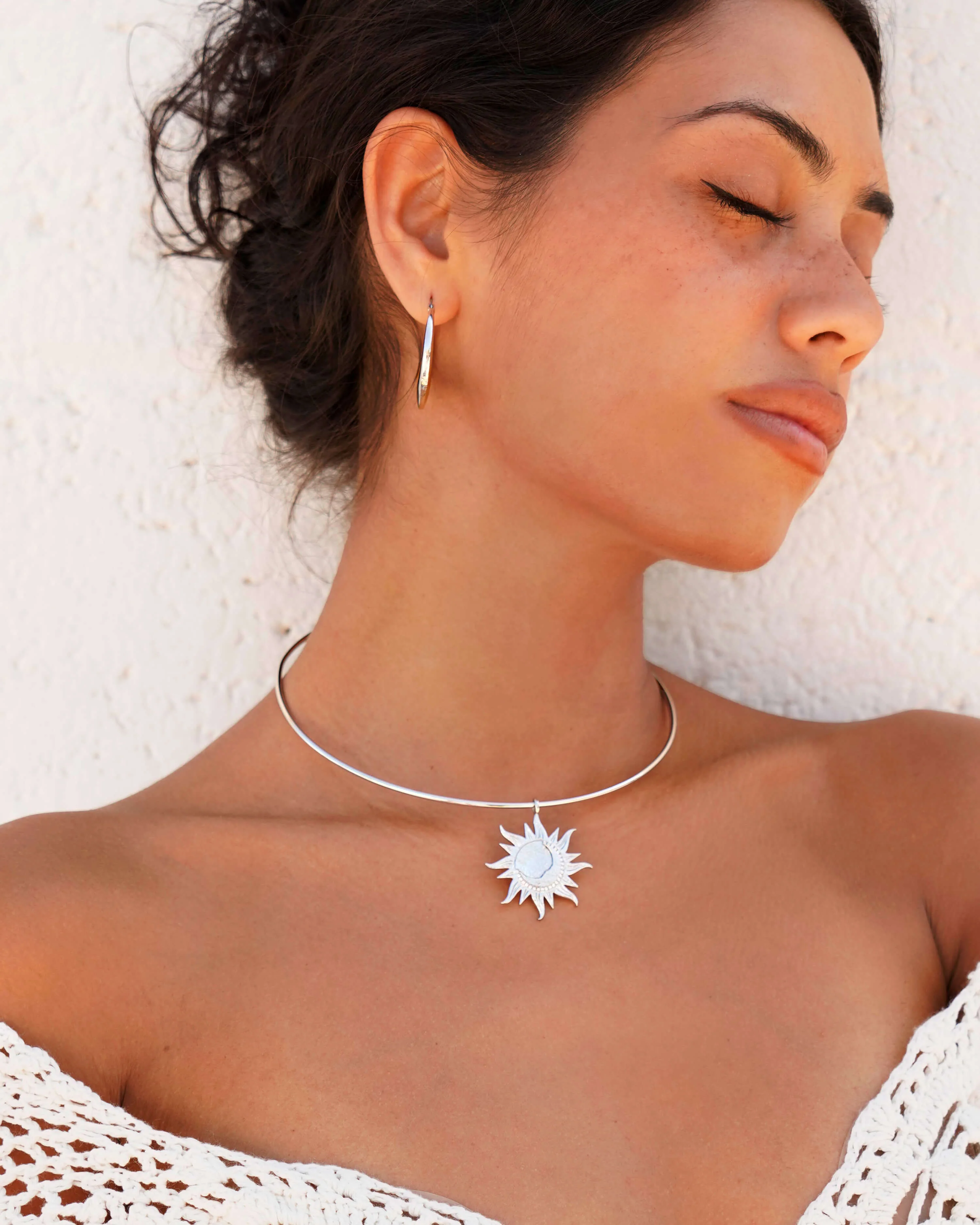 Astra Choker Necklace in Silver - Image 2