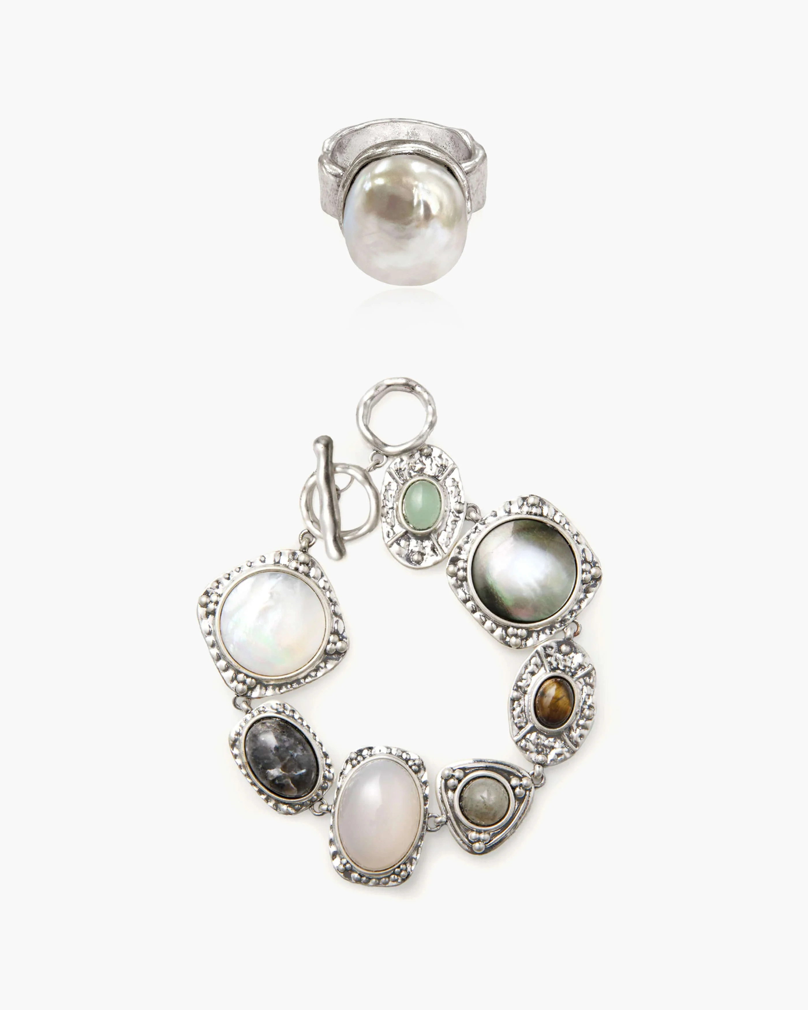 Athena Bracelet and Iris Ring Set