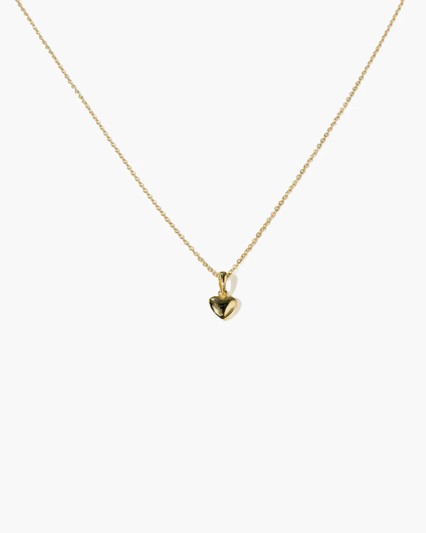 Audrey Heart Necklace in Silver - Image 3