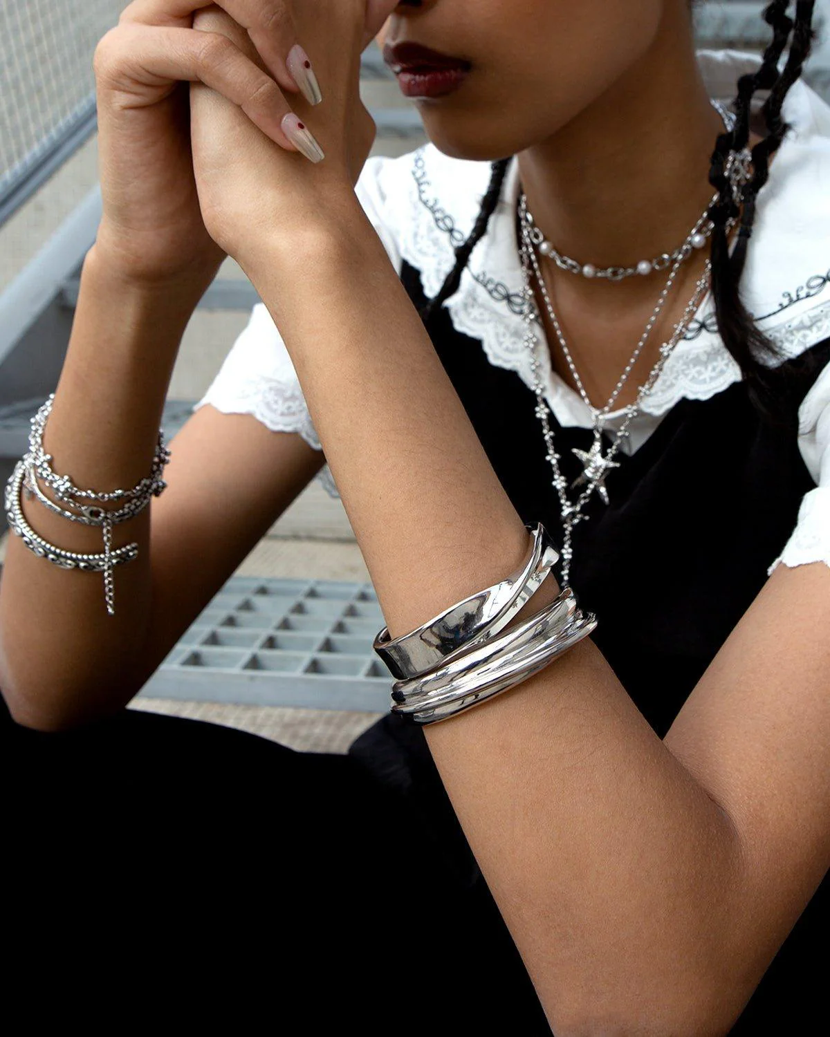 Bangles on Bangles in Silver - Image 2