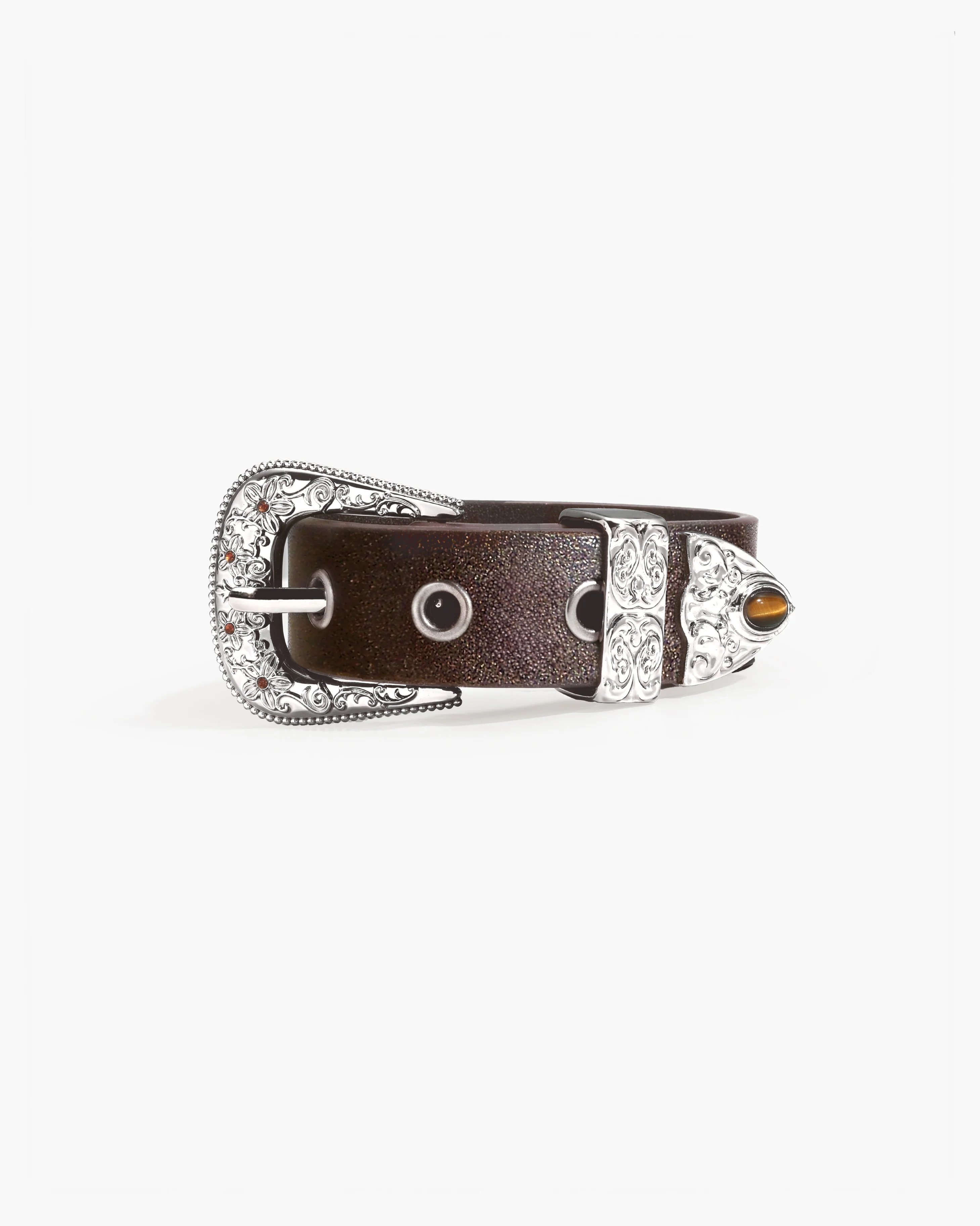 Bind Tiger’s Eye Embellished Buckle Wristband