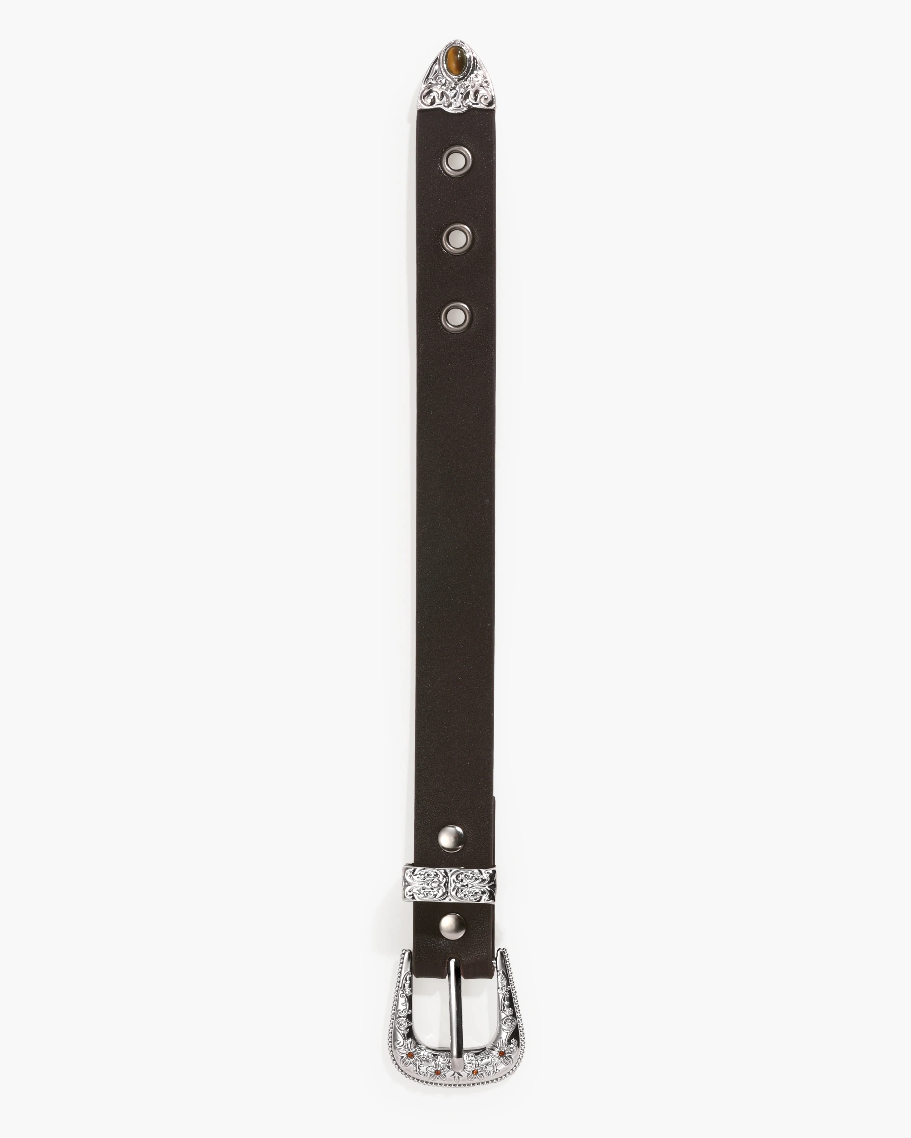Bind Tiger’s Eye Embellished Buckle Wristband - Image 5