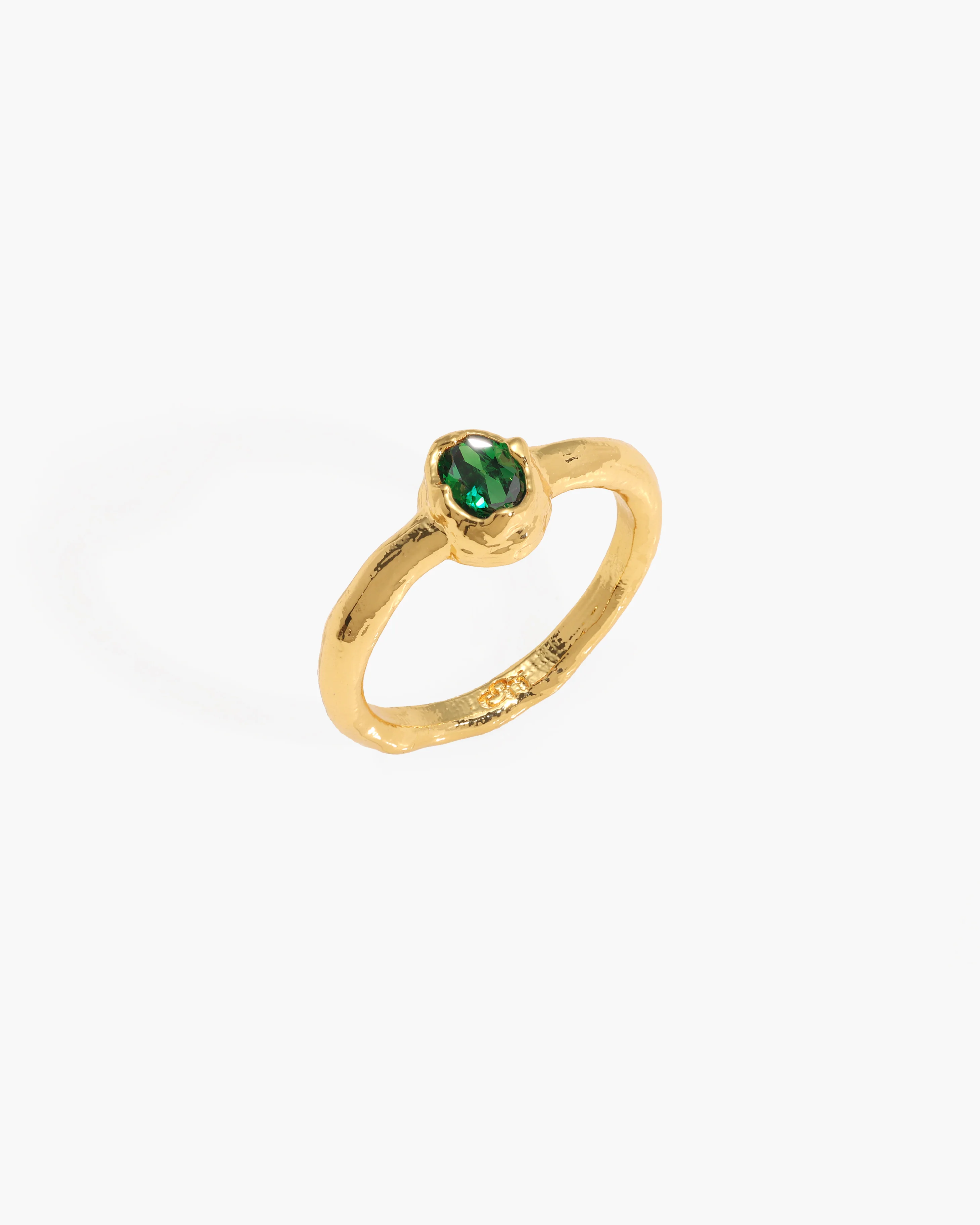 Birthstone Ring in Gold - May - Image 3