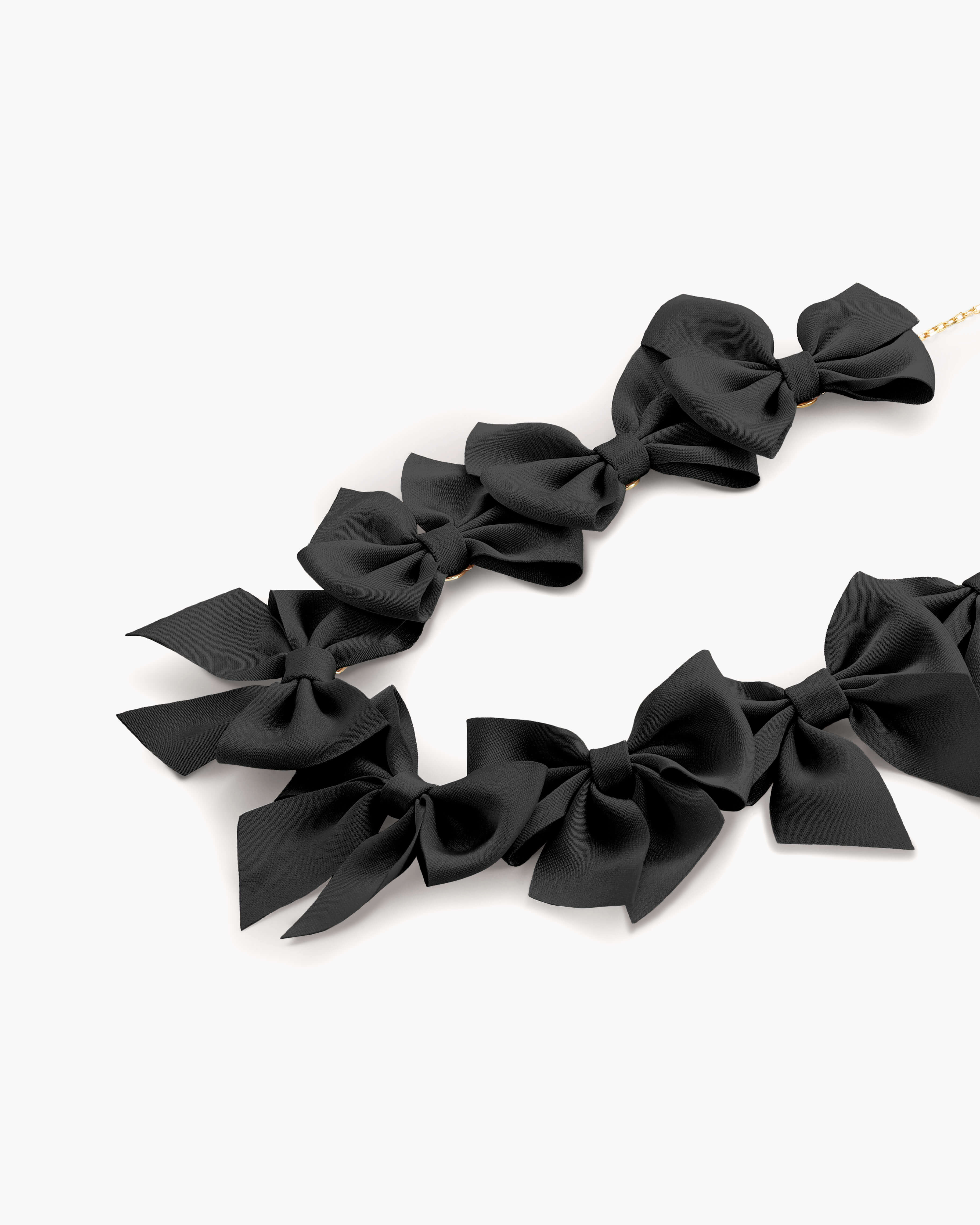 Black Bow Necklace - Image 3