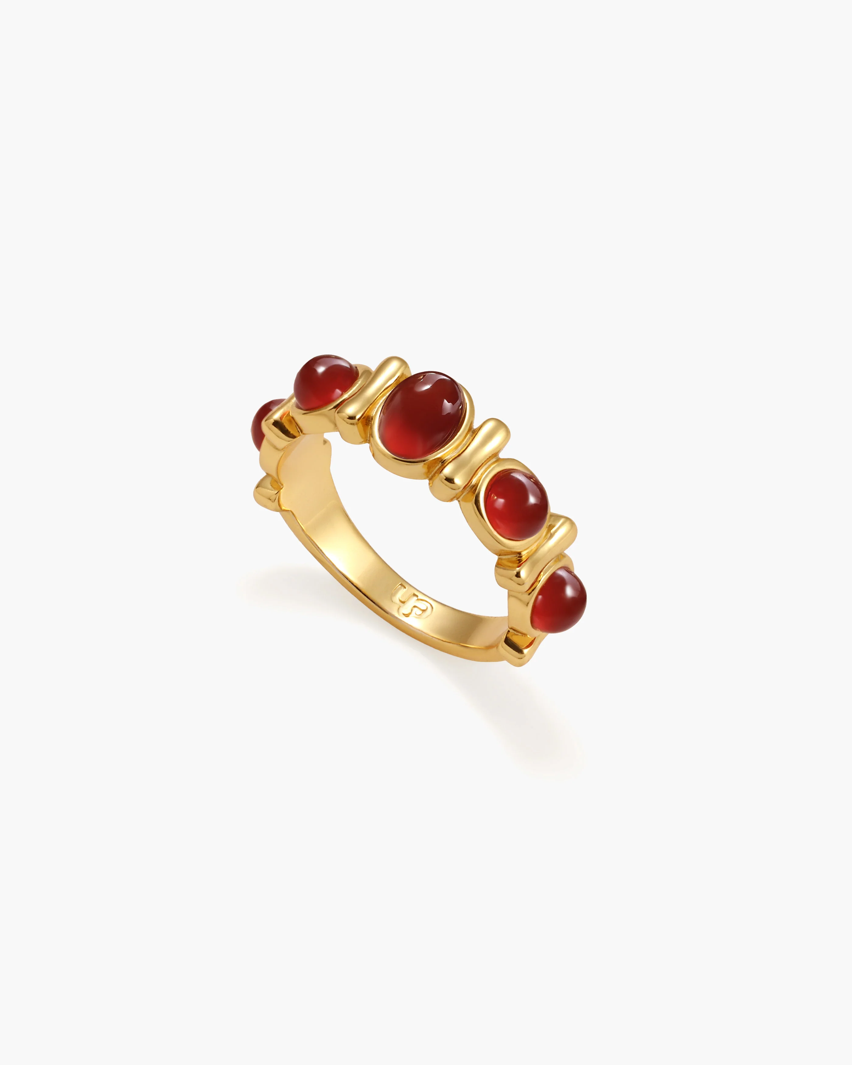 Carnelian Stone Band Ring - Image 3