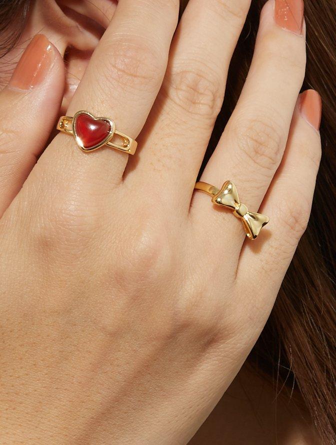 Carnelian Heart Ring - Image 3