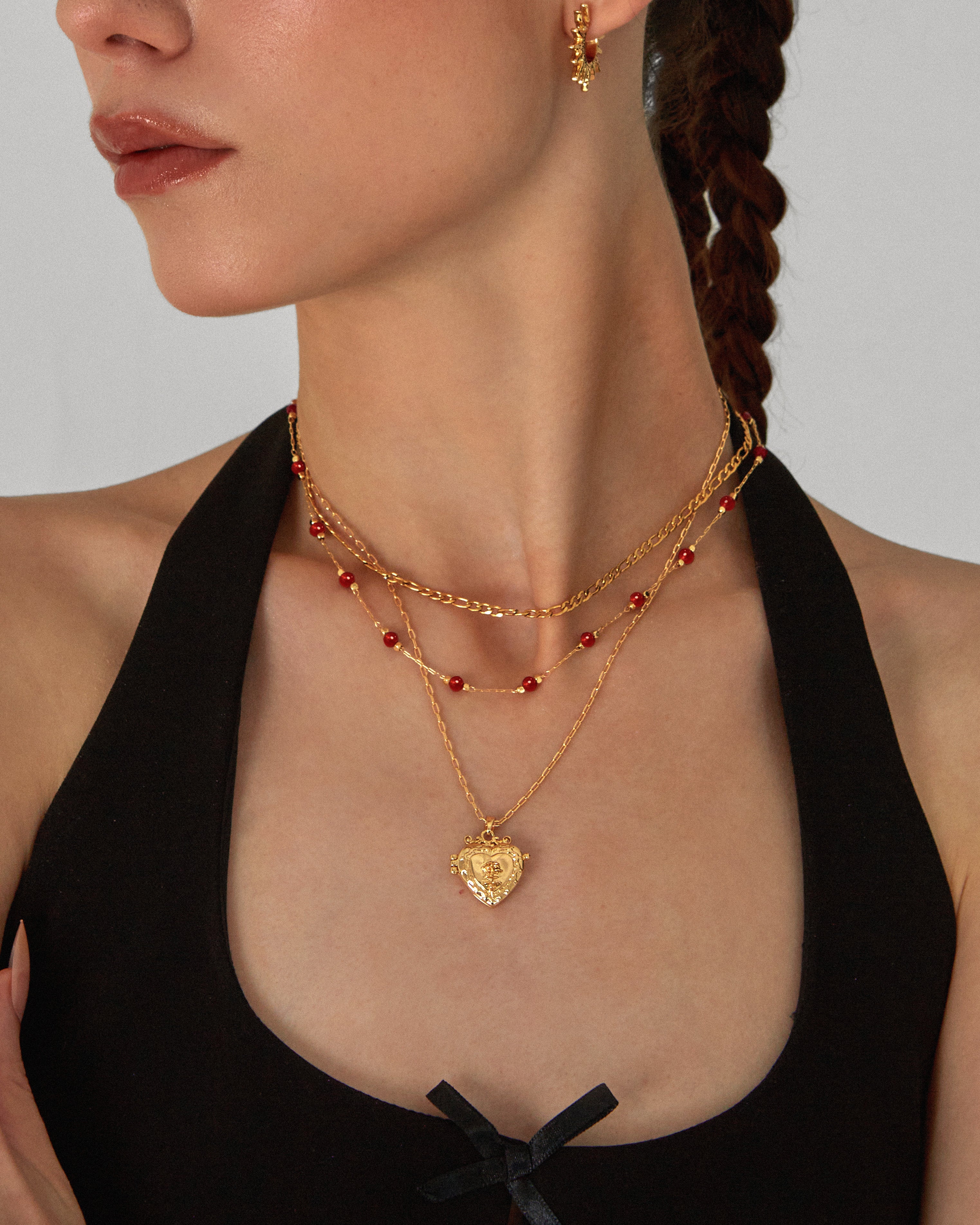 Carnelian Stone Beaded Necklace - Image 2