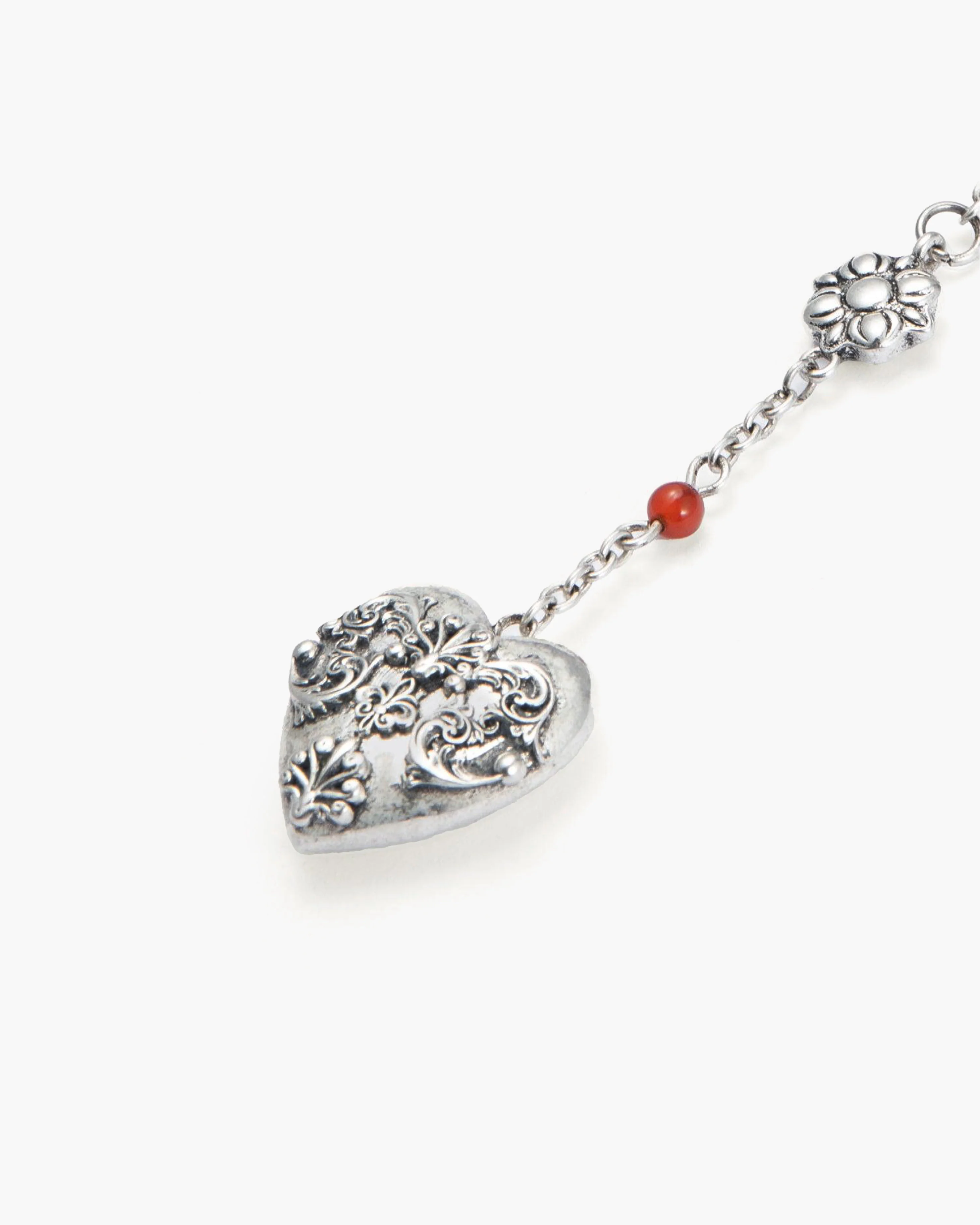 Carnelian Veil Lariat Necklace - Image 3