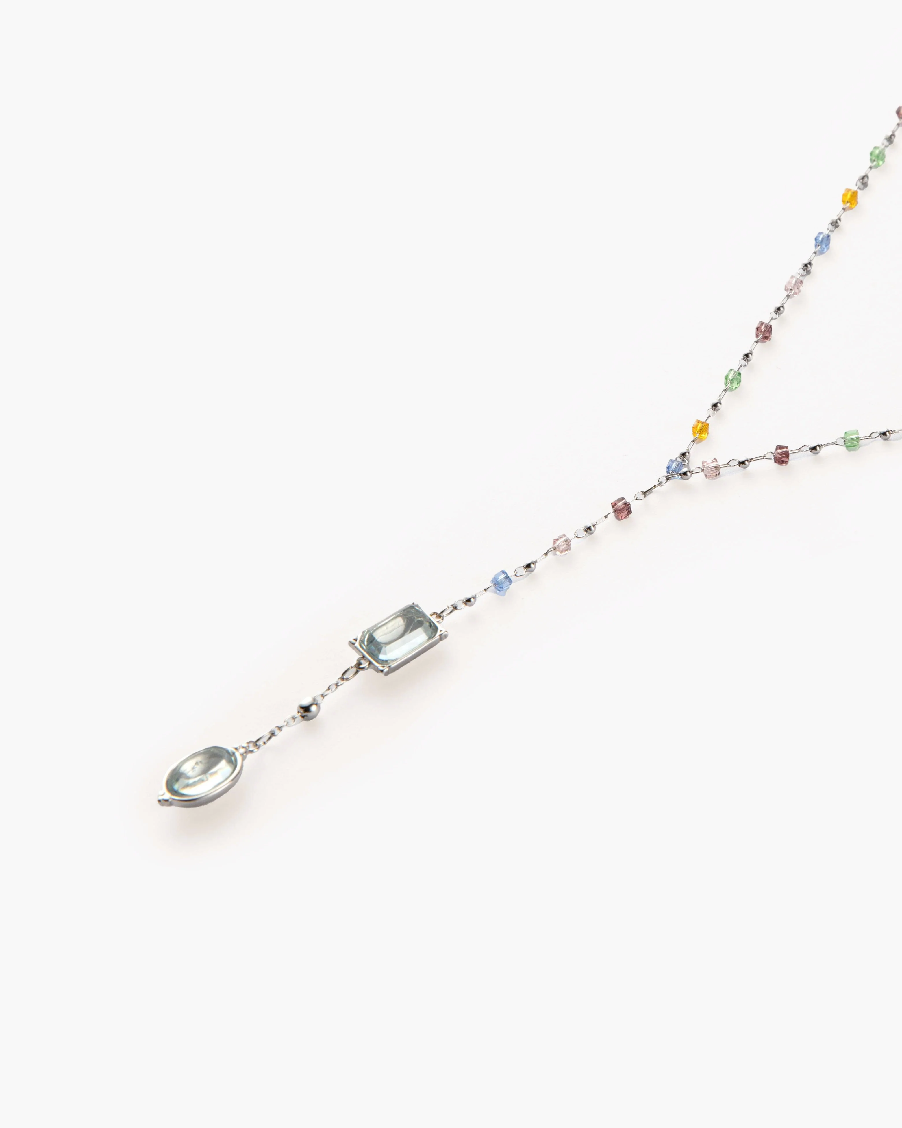 Celestial Lariat Necklace in Silver - Image 3