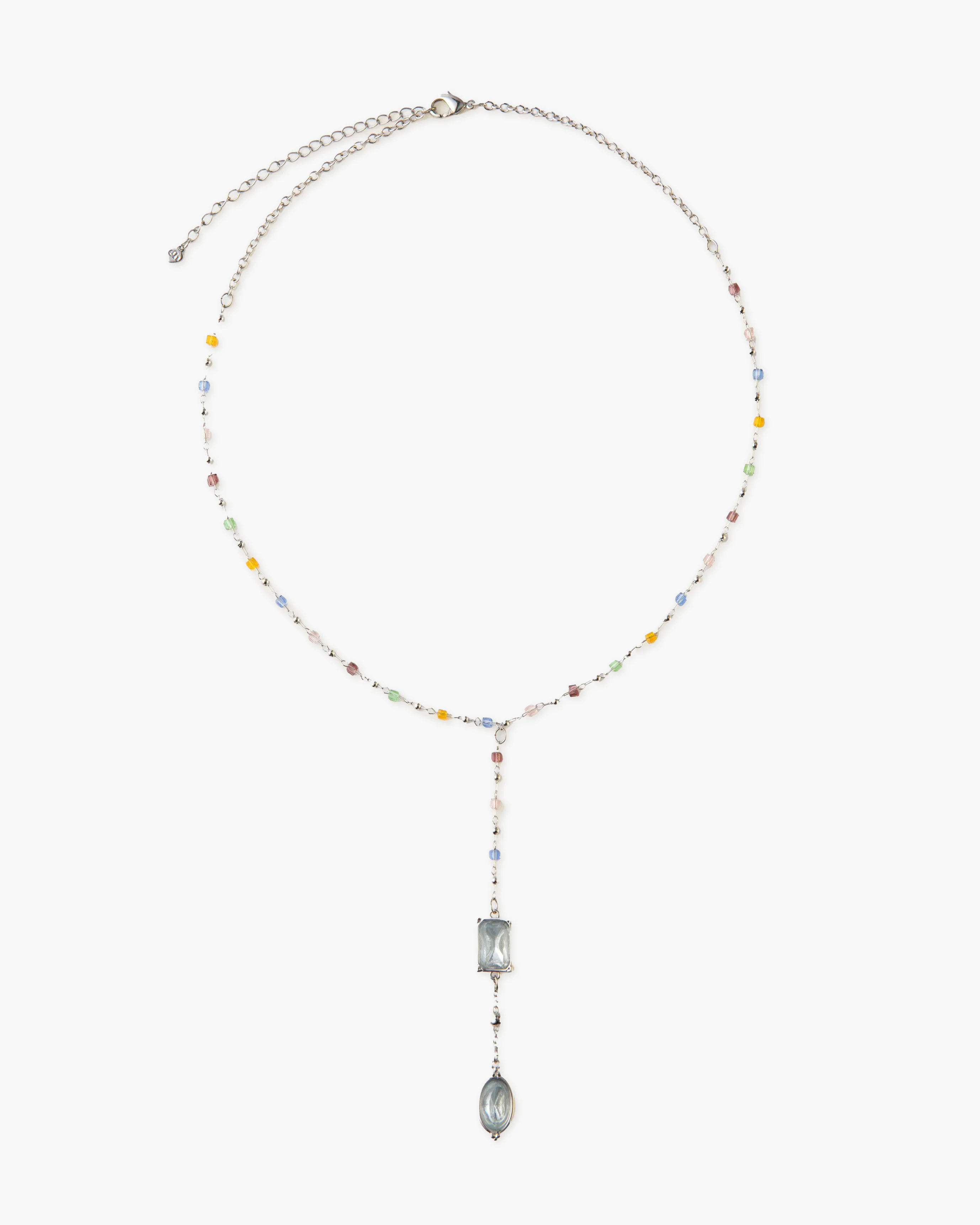 Celestial Lariat Necklace in Silver - Image 5