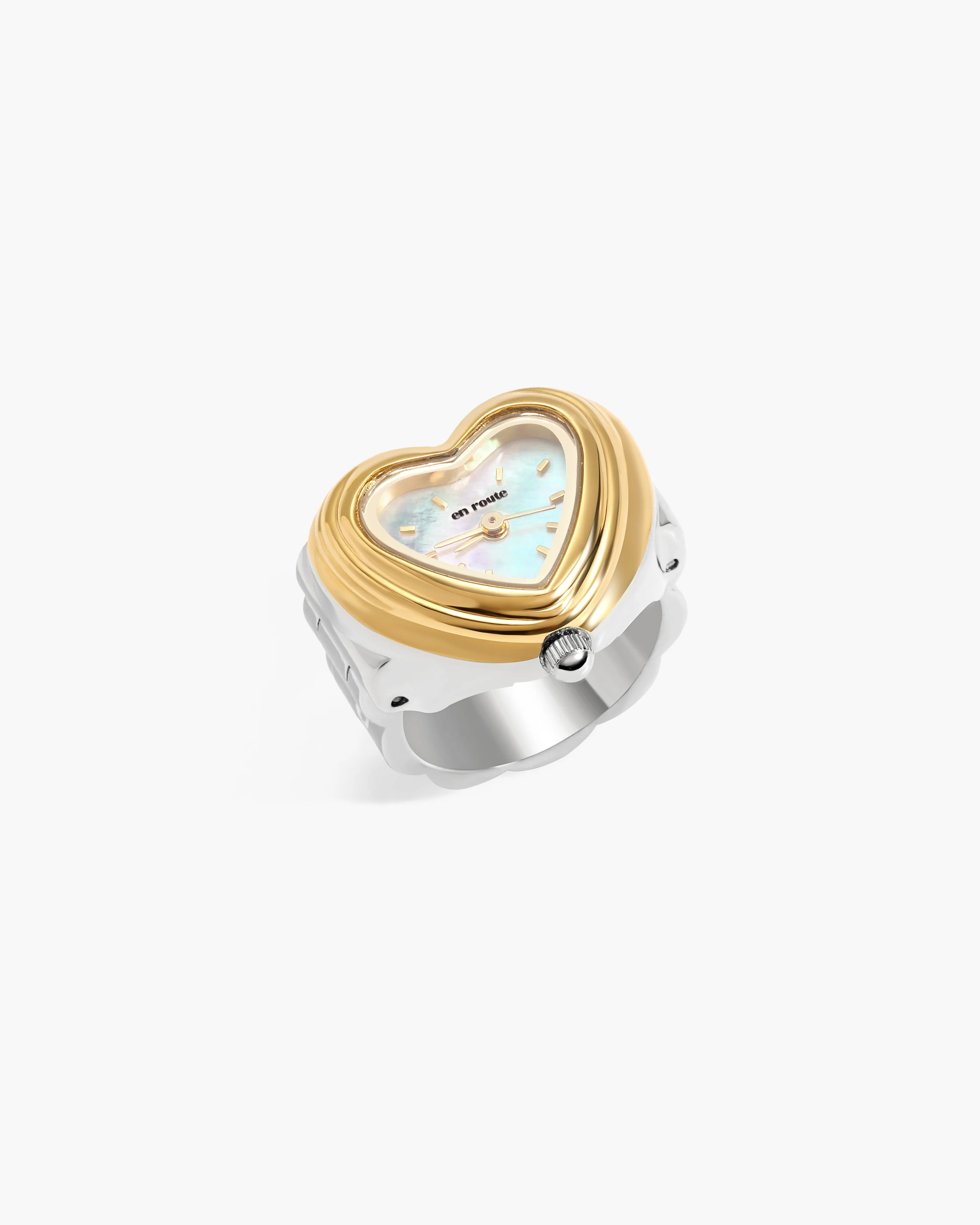 City Heart Two-Tone Watch Ring - Image 3