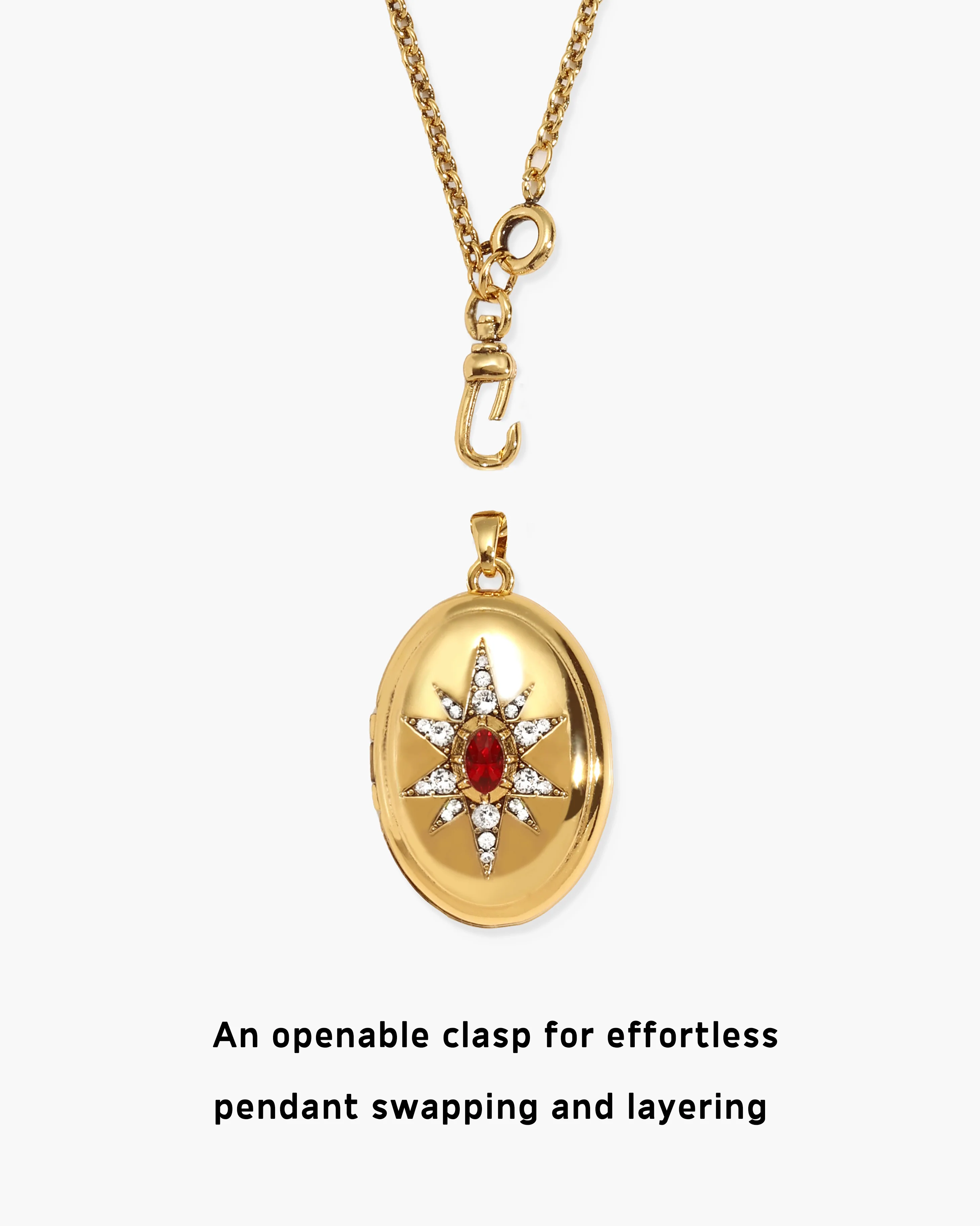 Clara Openable Locket Clasp Chain Necklace - Image 5