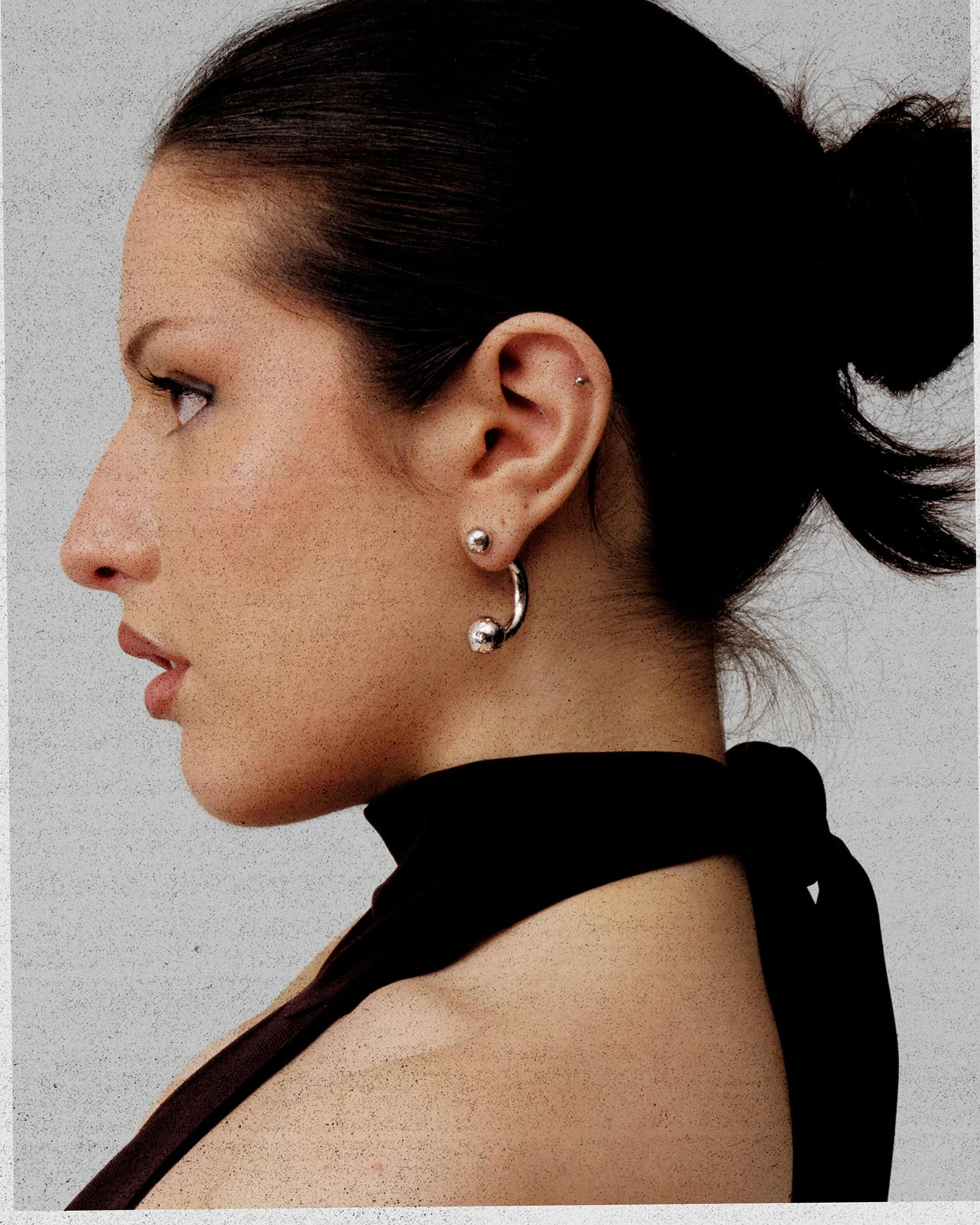 Clio Earrings in Silver - Image 2