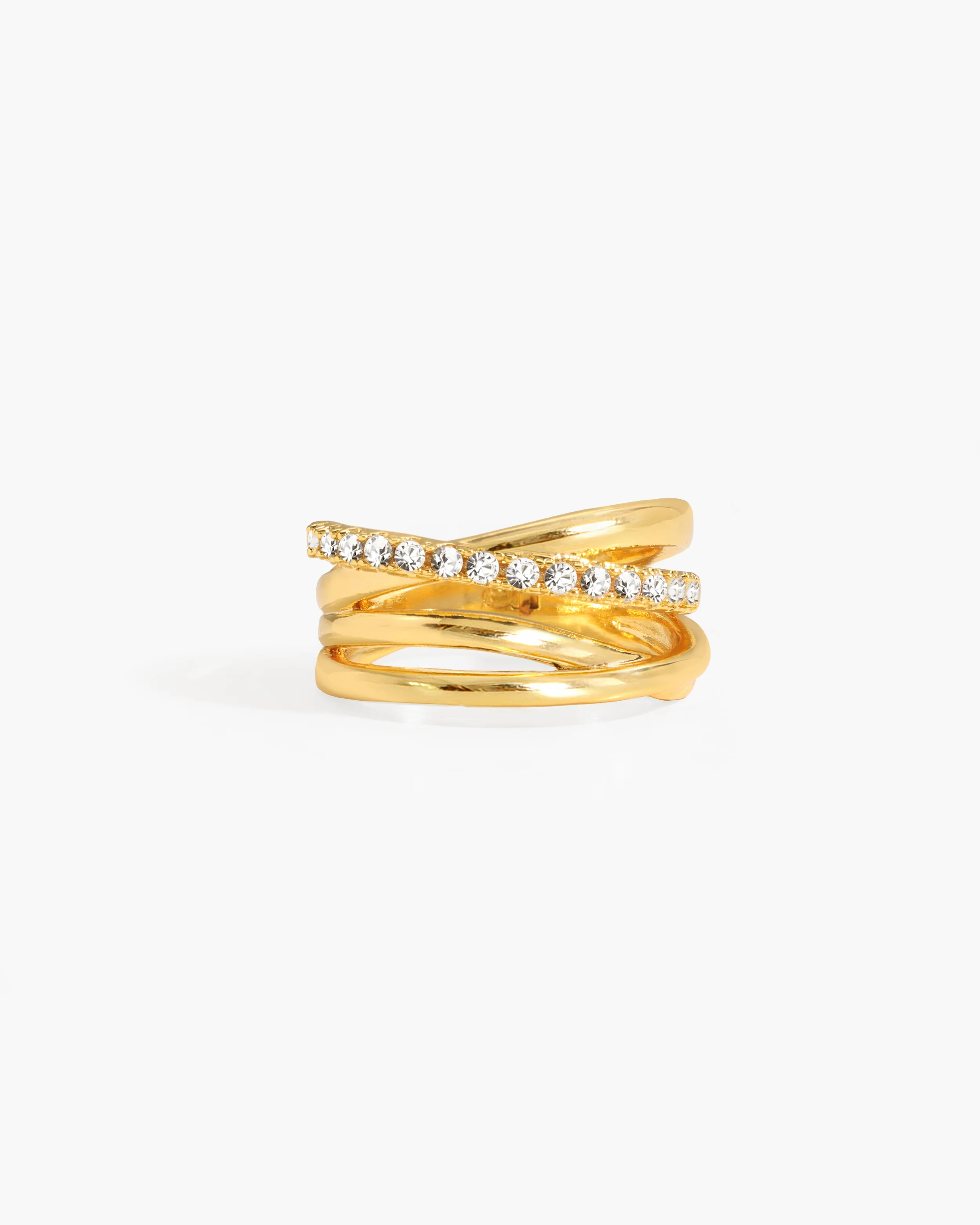 Criss Cross Pave Ring - Image 3