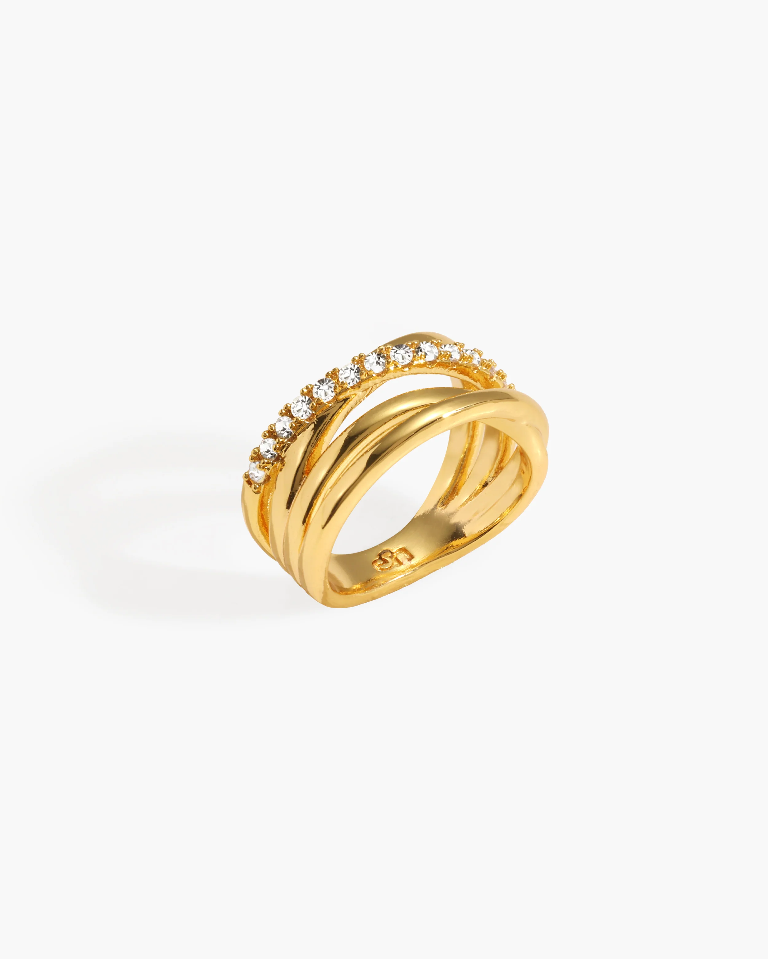 Criss Cross Pave Ring - Image 4