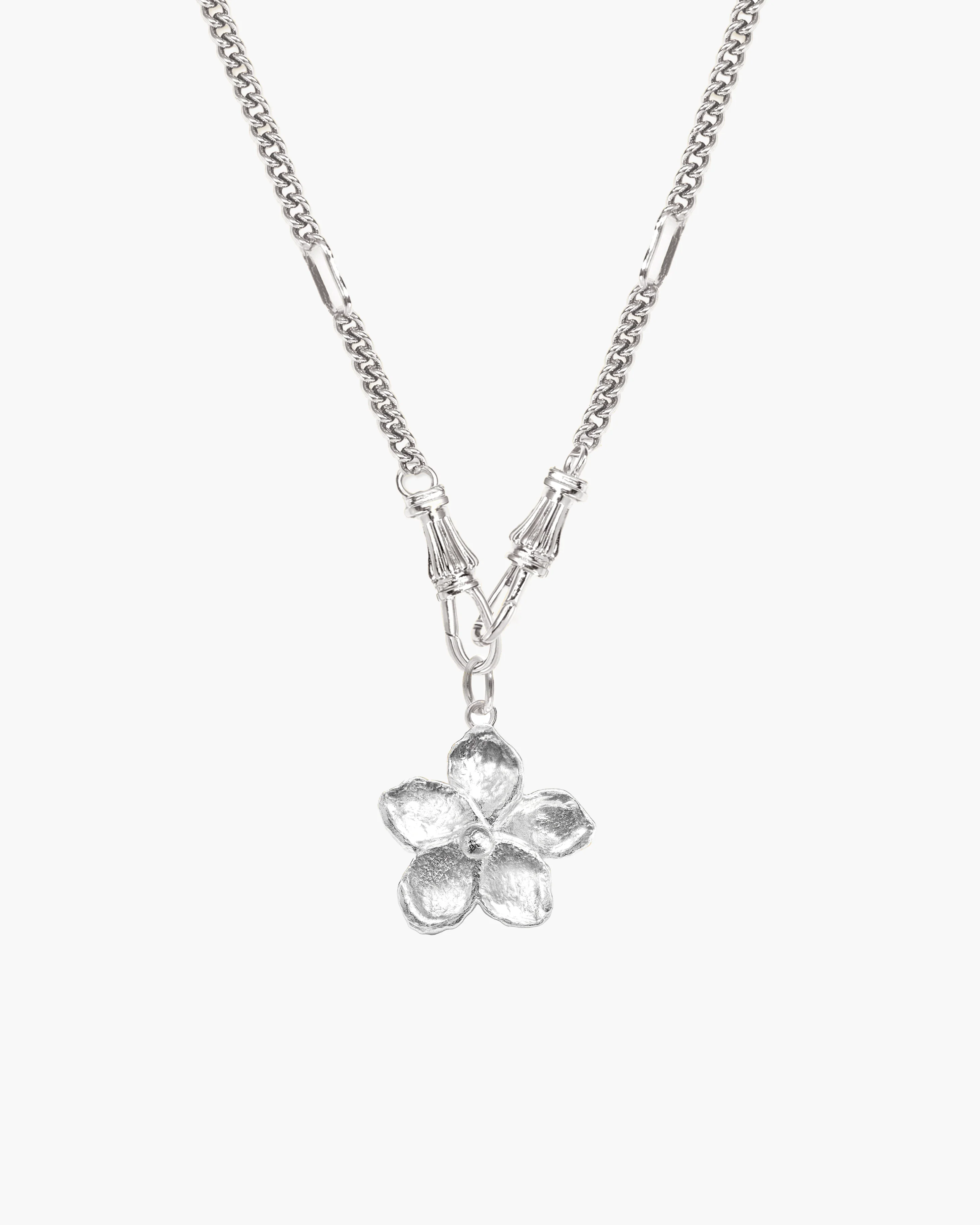 Deco Clasp Chain Necklace in Gold - Image 14