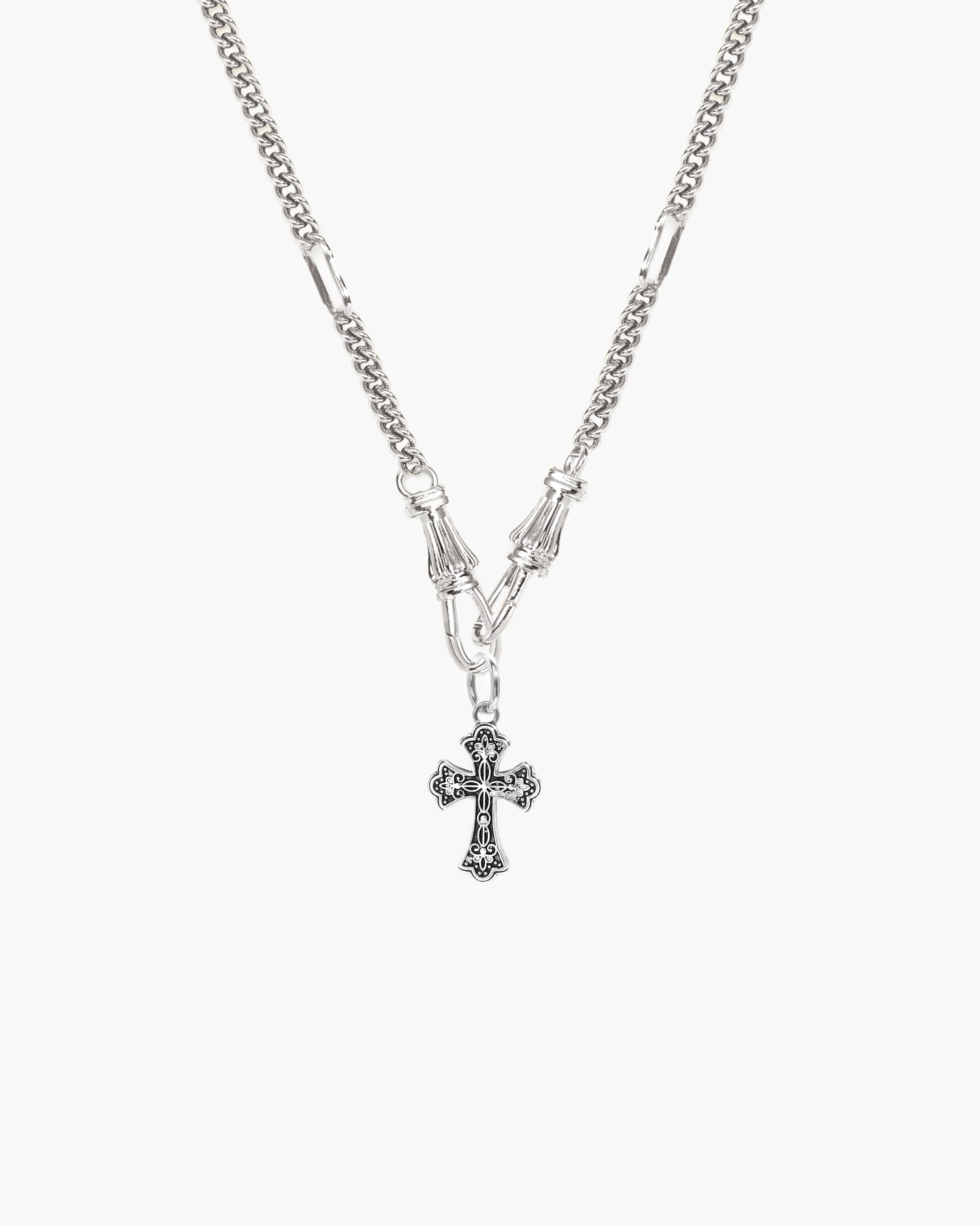 Deco Clasp Chain Necklace in Gold - Image 15