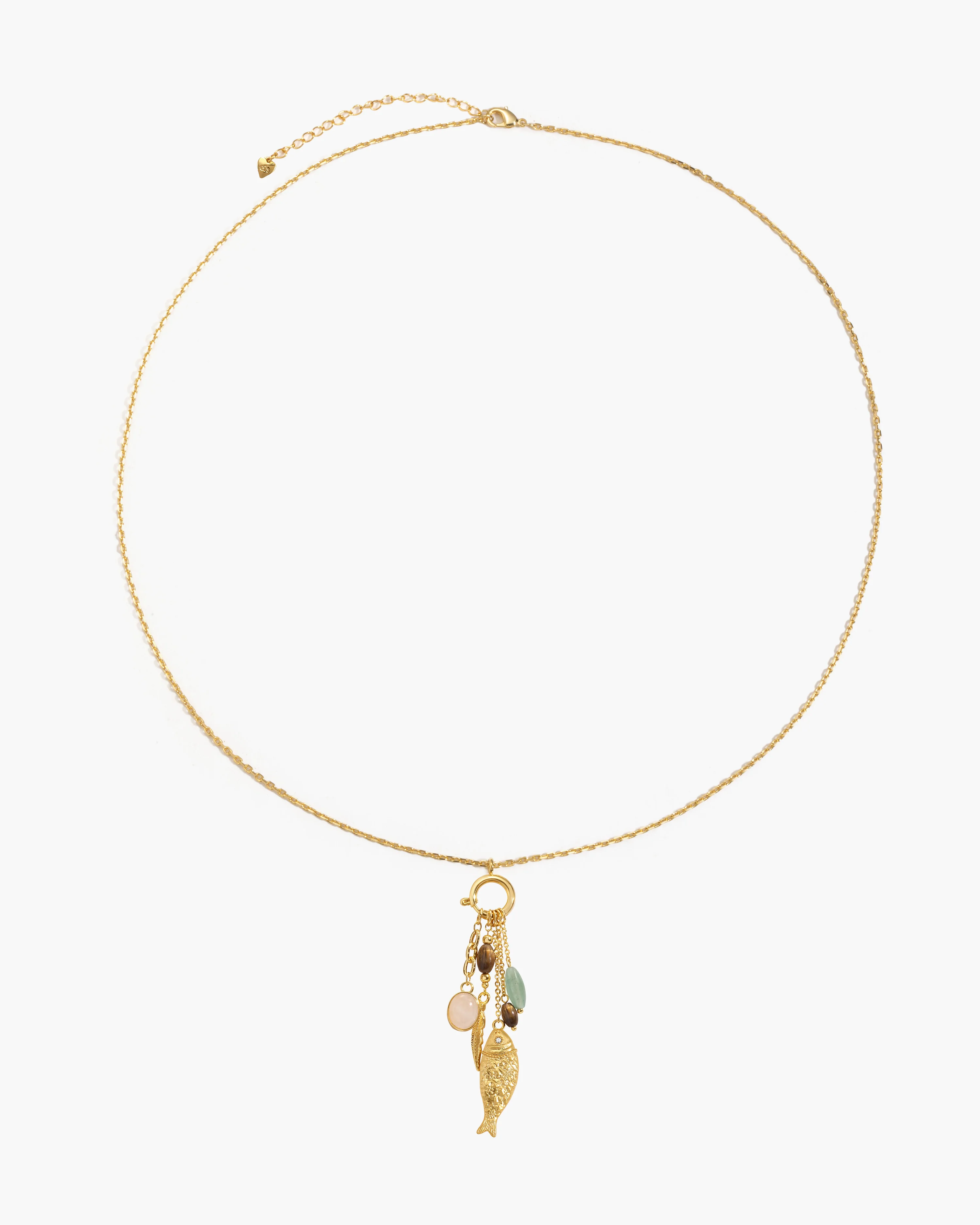 Drifter Multi-Charm Fish Pendant Necklace - Image 5