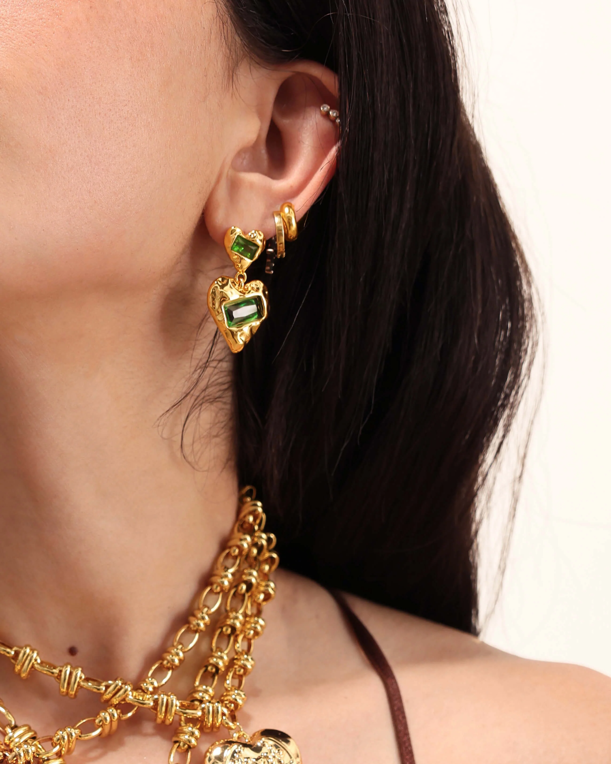 Forever Heart Earrings - Image 2