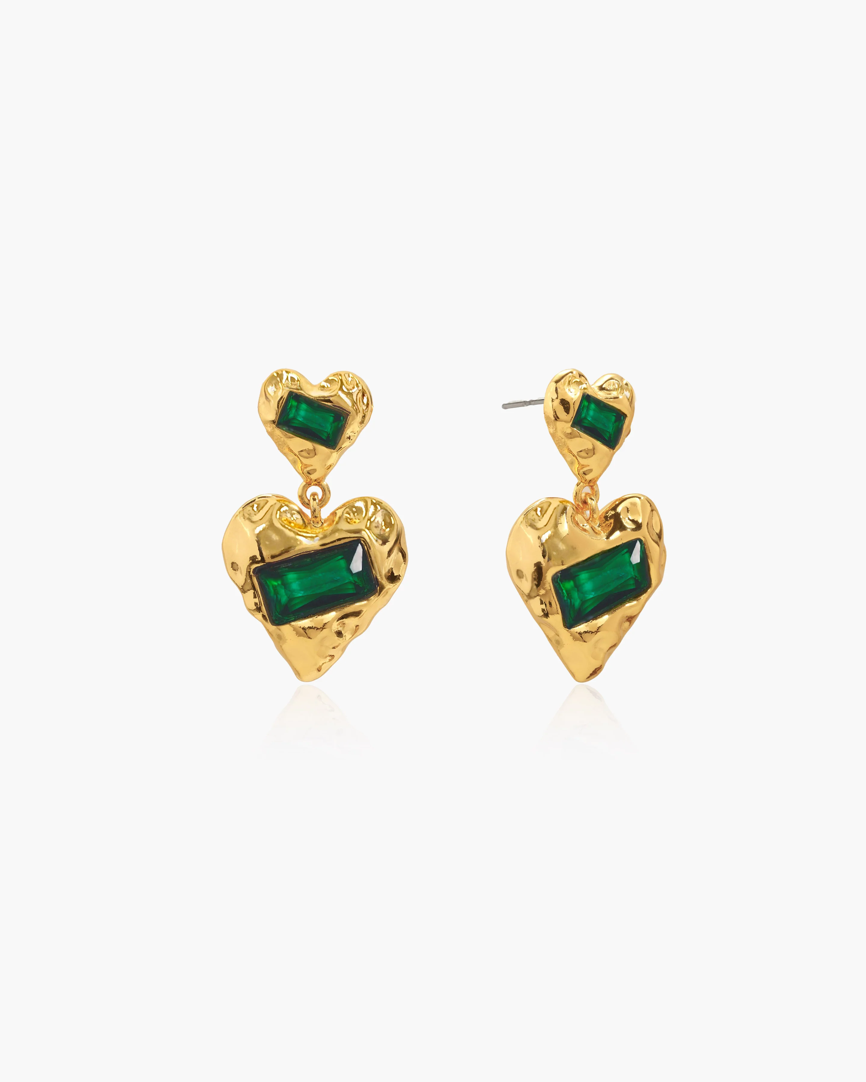 Forever Heart Earrings in Silver - Image 3