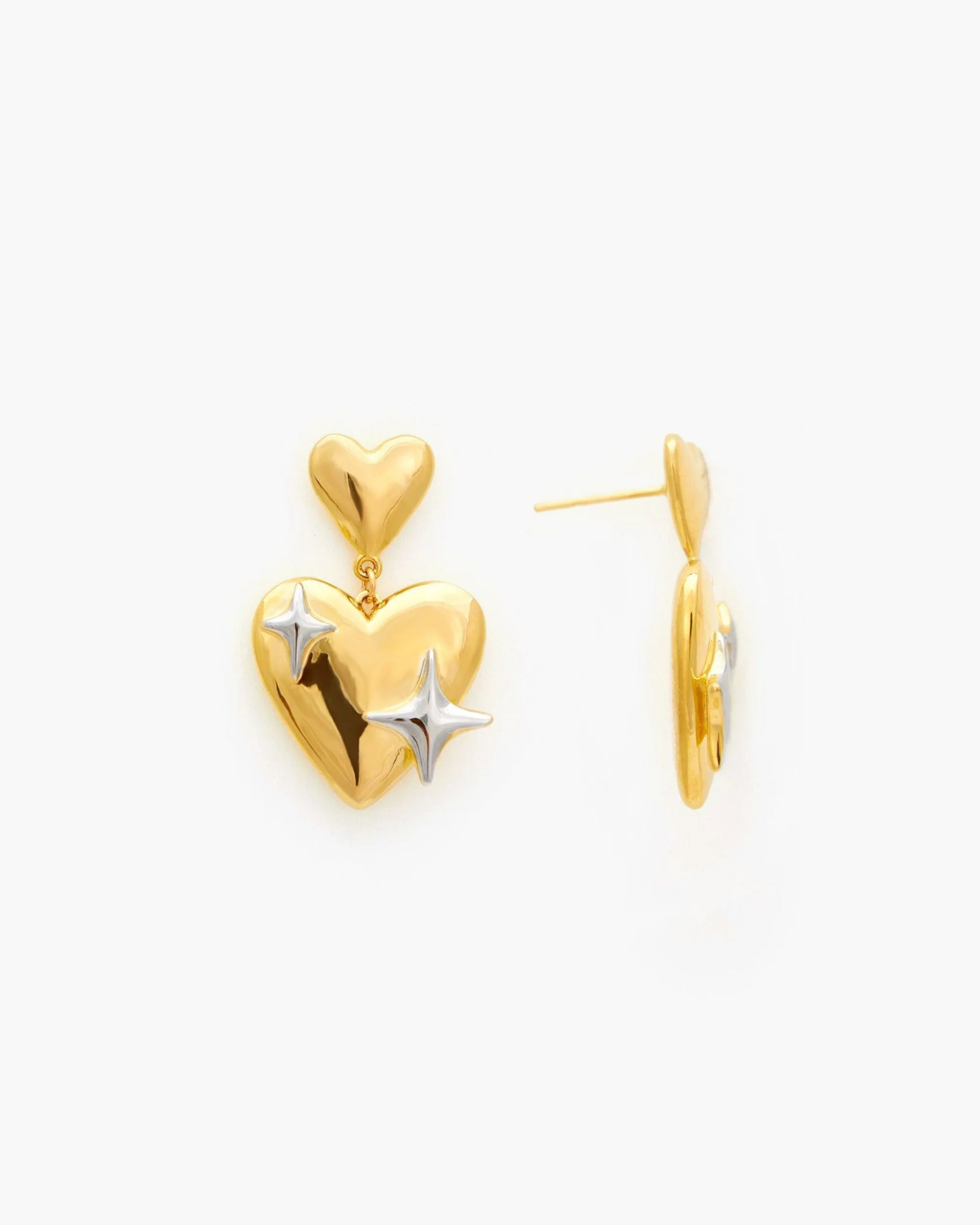 Galaxy in Heart Earrings - Image 3