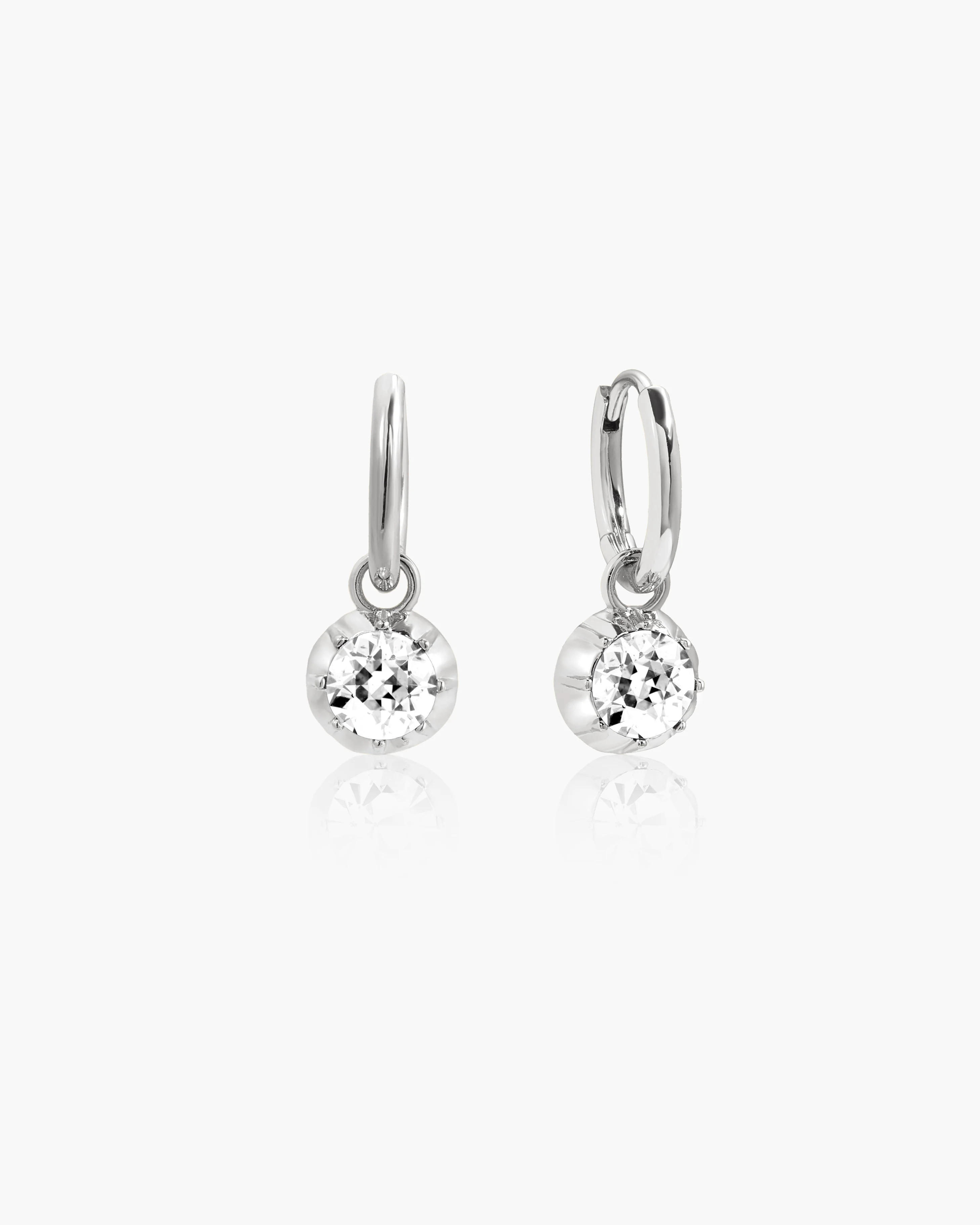 Georgian Detachable Hoop Earrings in Gold - Image 4