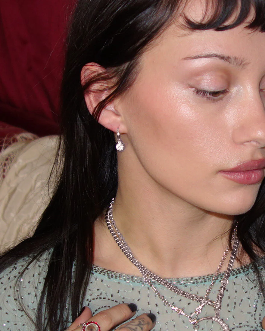 Georgian Detachable Hoop Earrings in Silver - Image 2