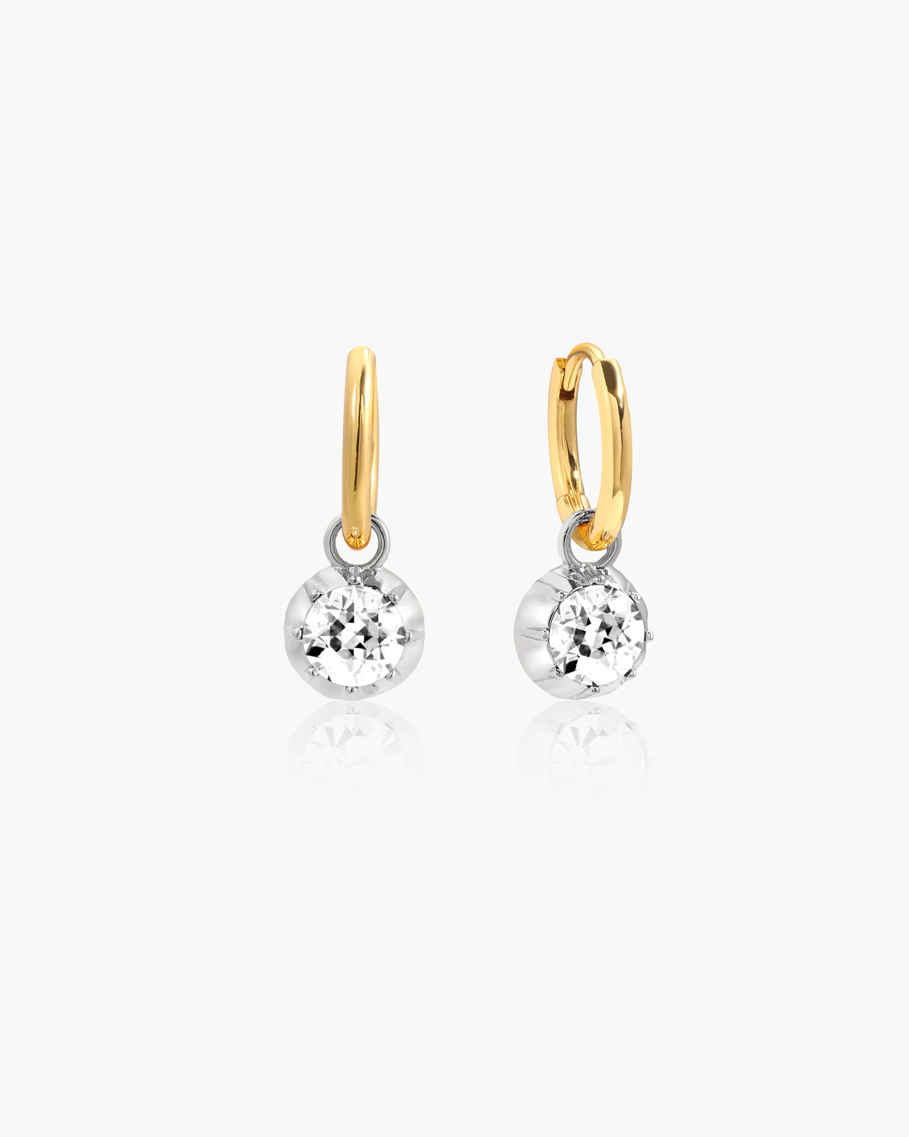 Georgian Detachable Hoop Earrings in Gold - Image 5