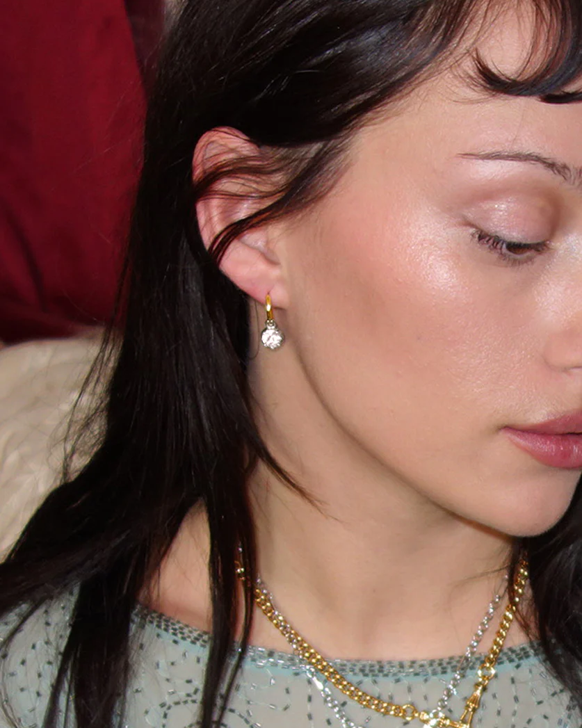 Georgian Detachable Two-tone Hoop Earrings - Image 2