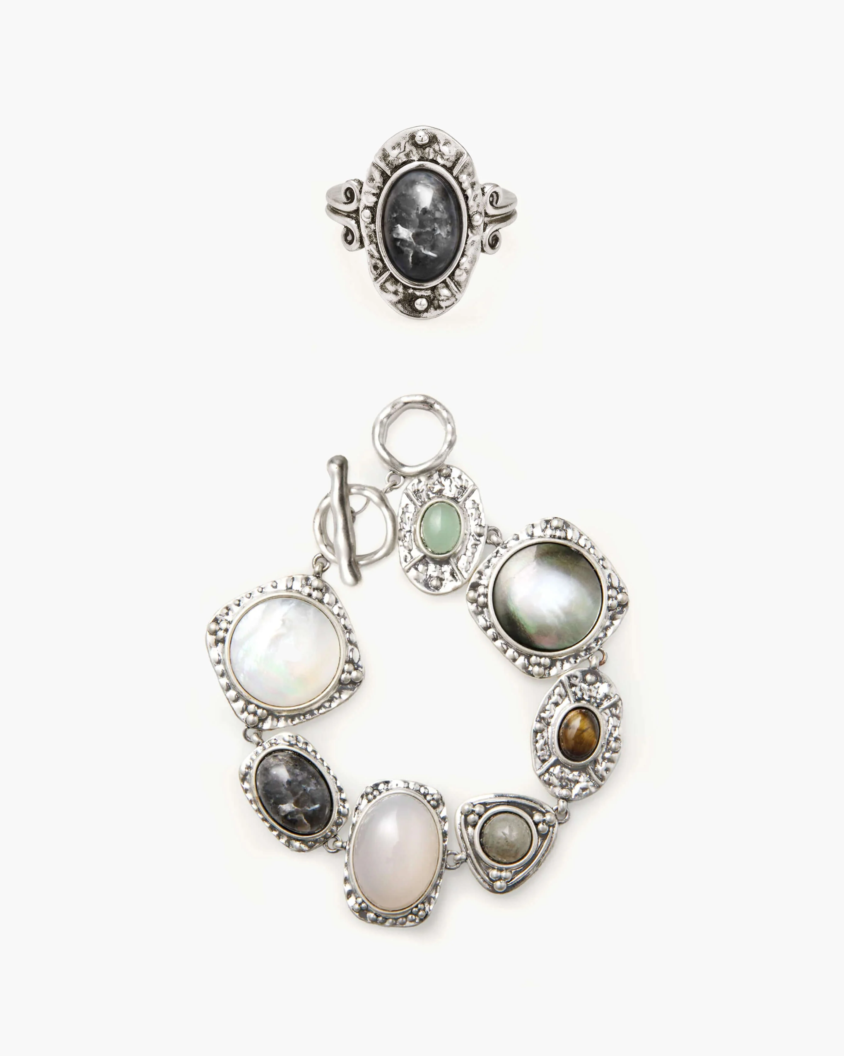 Gold Athena Bracelet and Ring Set - Image 4