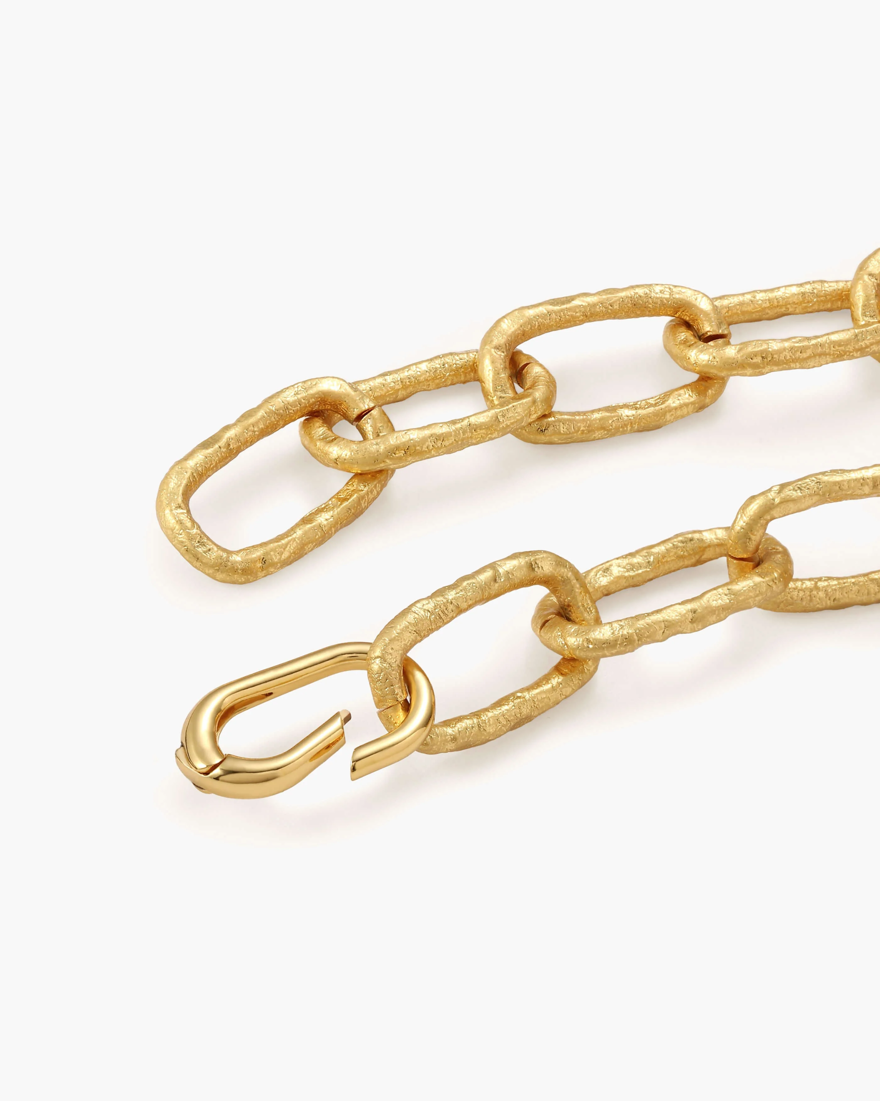 Chunky Textured Chain Necklace - Image 3
