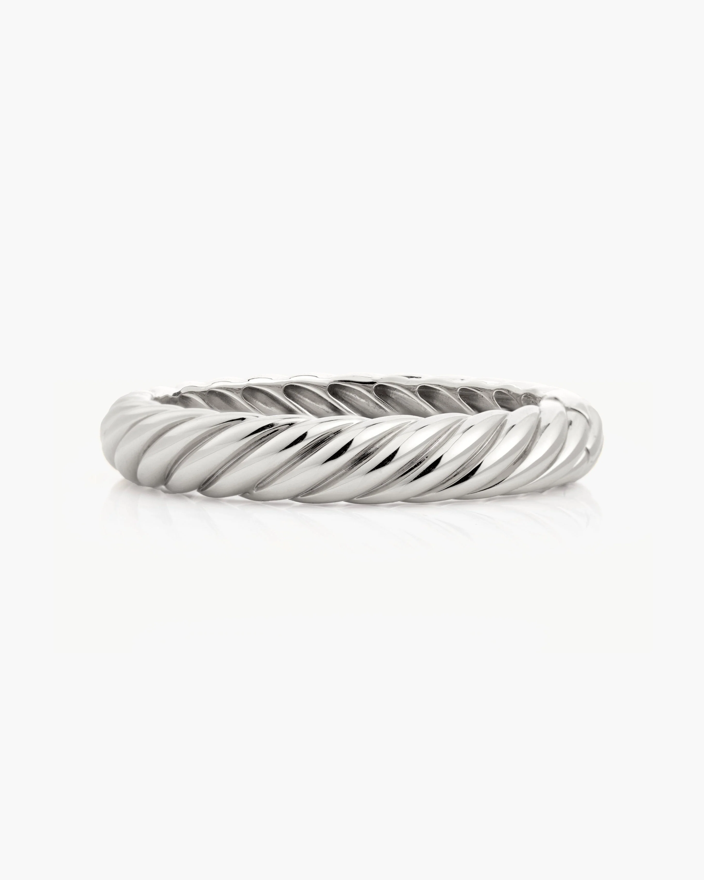 Gold Chunky Braided Bangle - Image 4