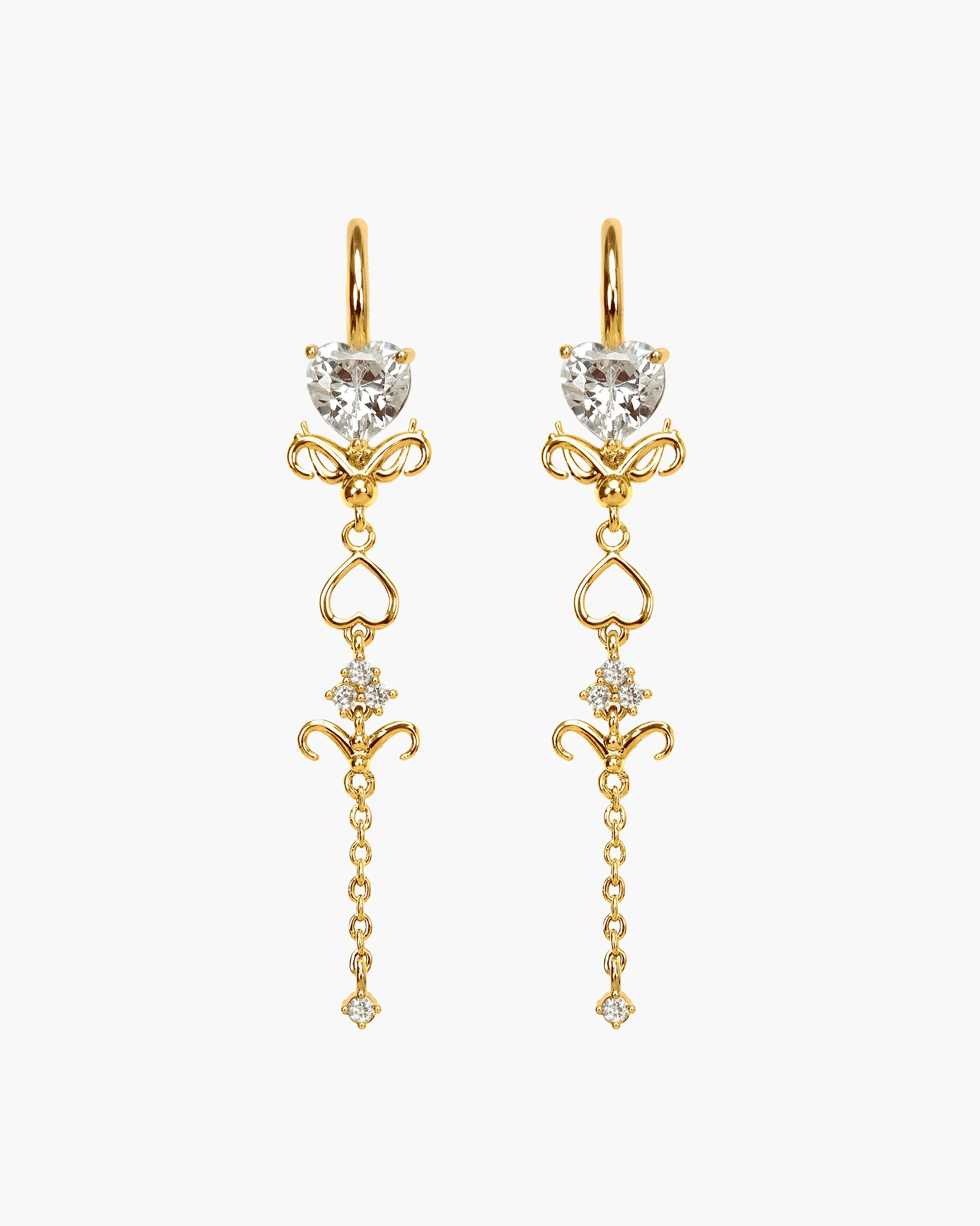Gold Dripping Earrings - Image 3