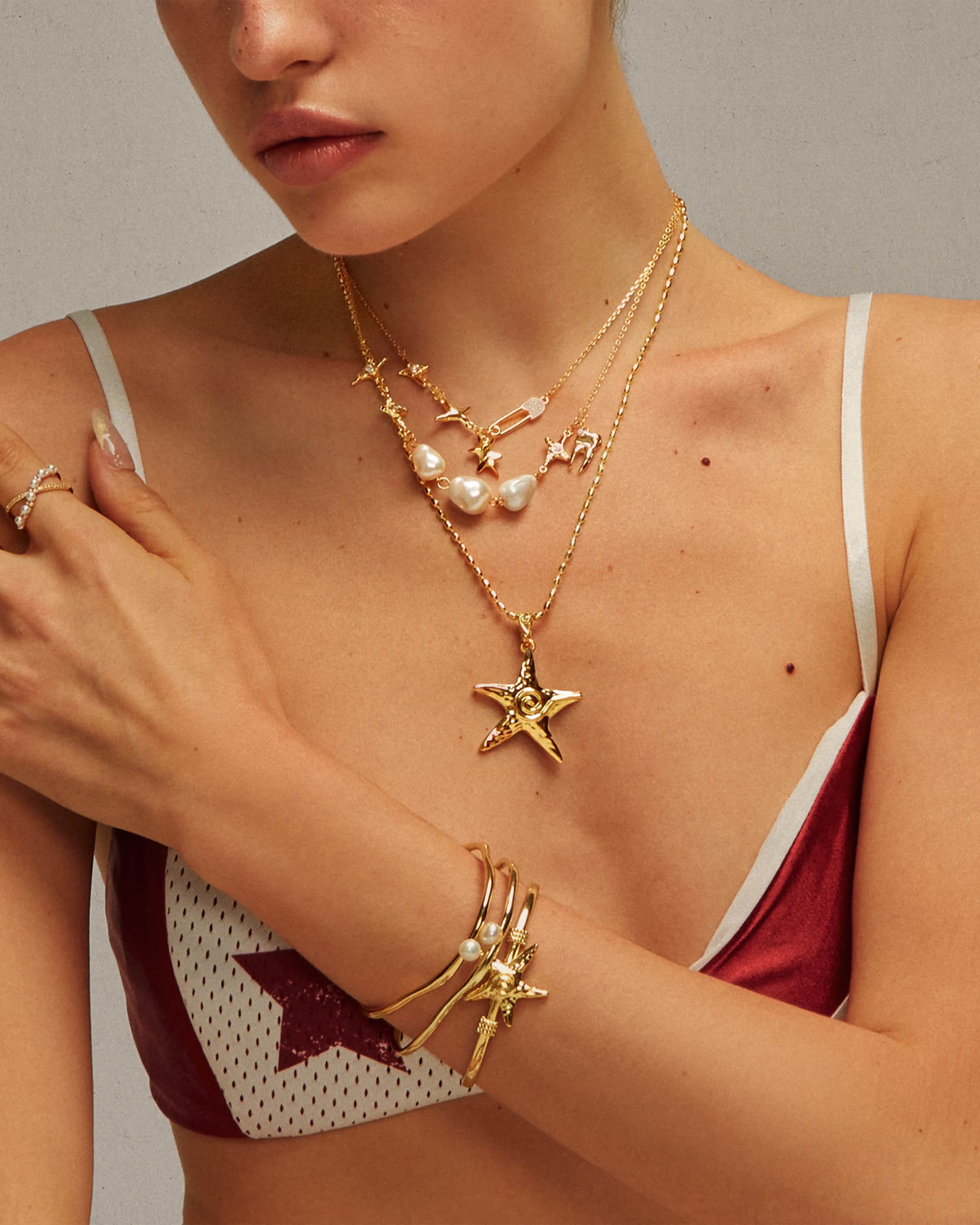 Gold Starfish Necklace - Image 4