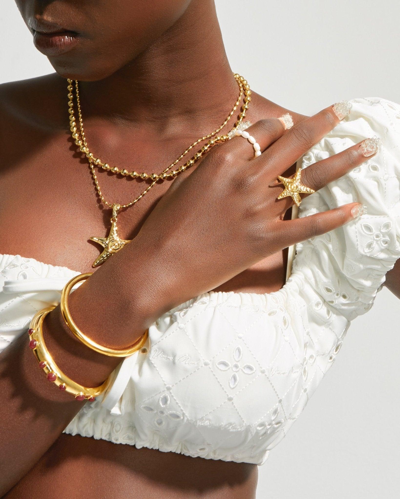 Gold Starfish Ring - Image 3