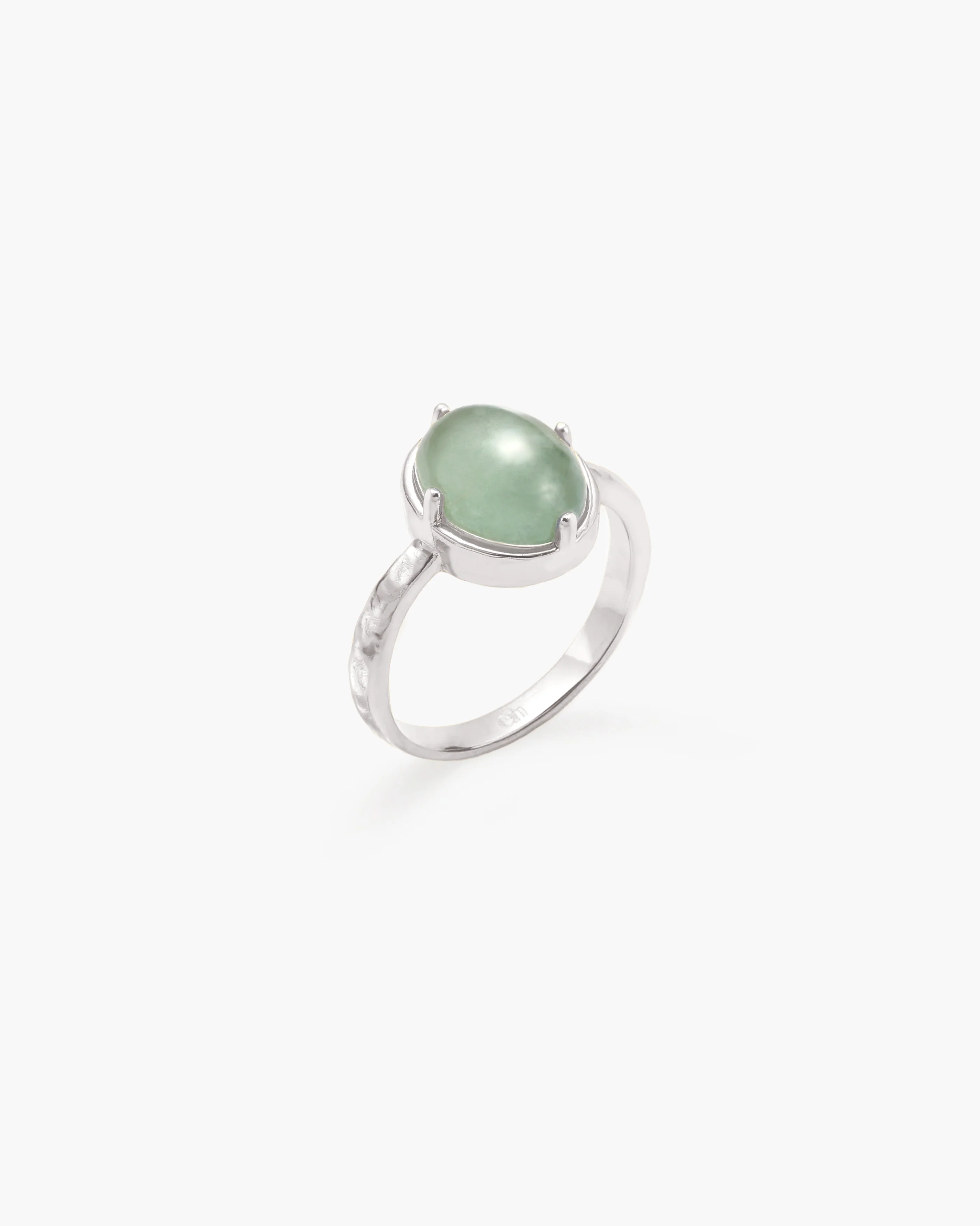 Green Aventurine Ring in Silver - Image 3