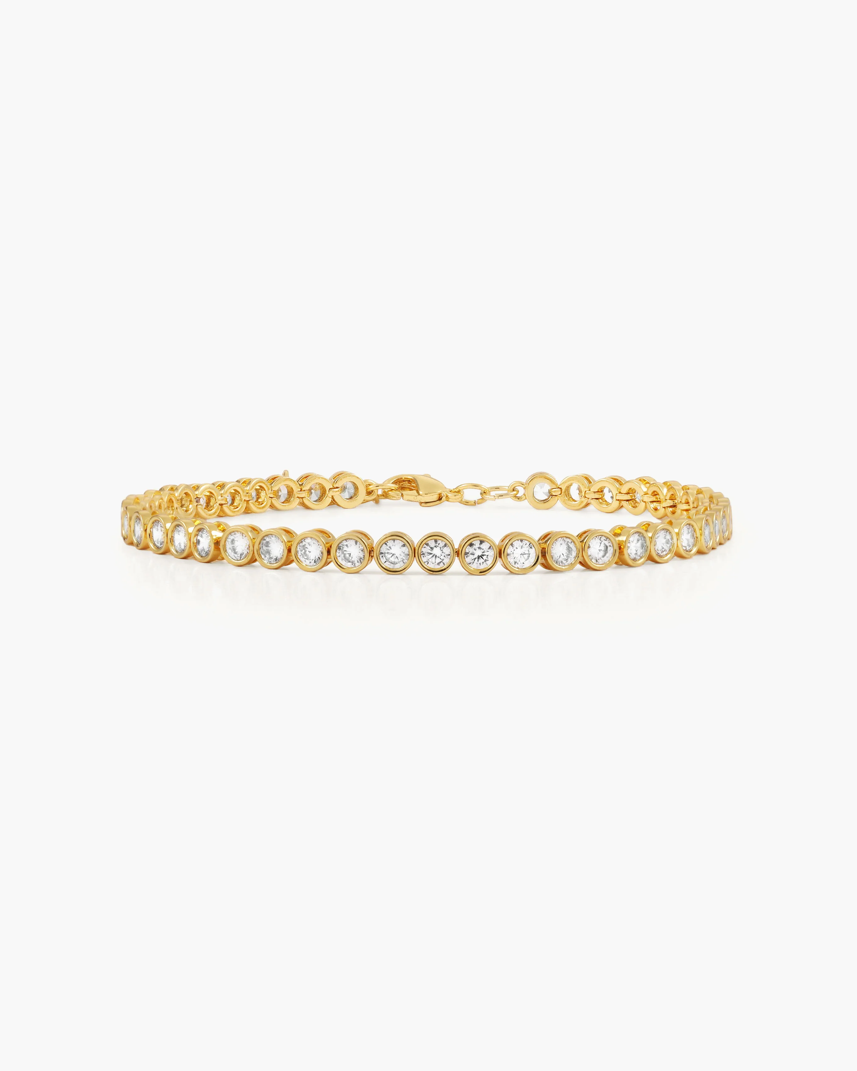 Emerald Tennis Bracelet in Gold - Image 6