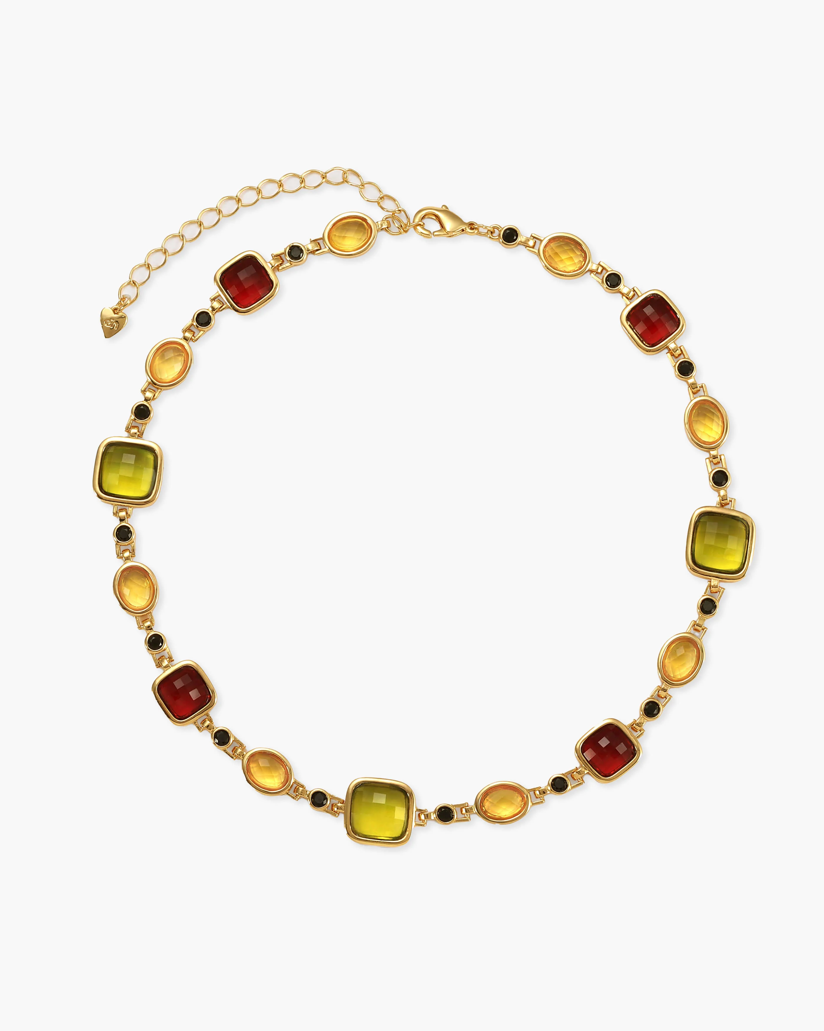 Harmonia Multicolored Necklace in Silver - Image 5