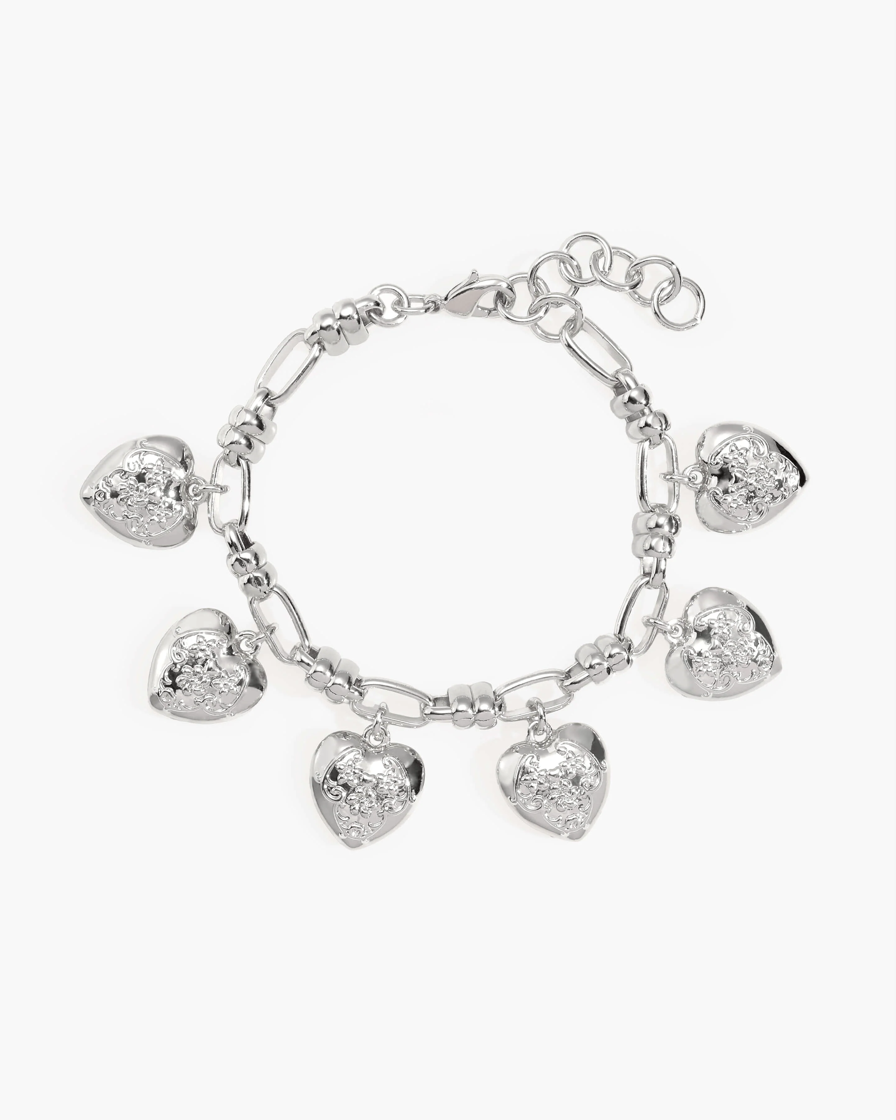 Heart Club Bracelet in Silver - Image 4
