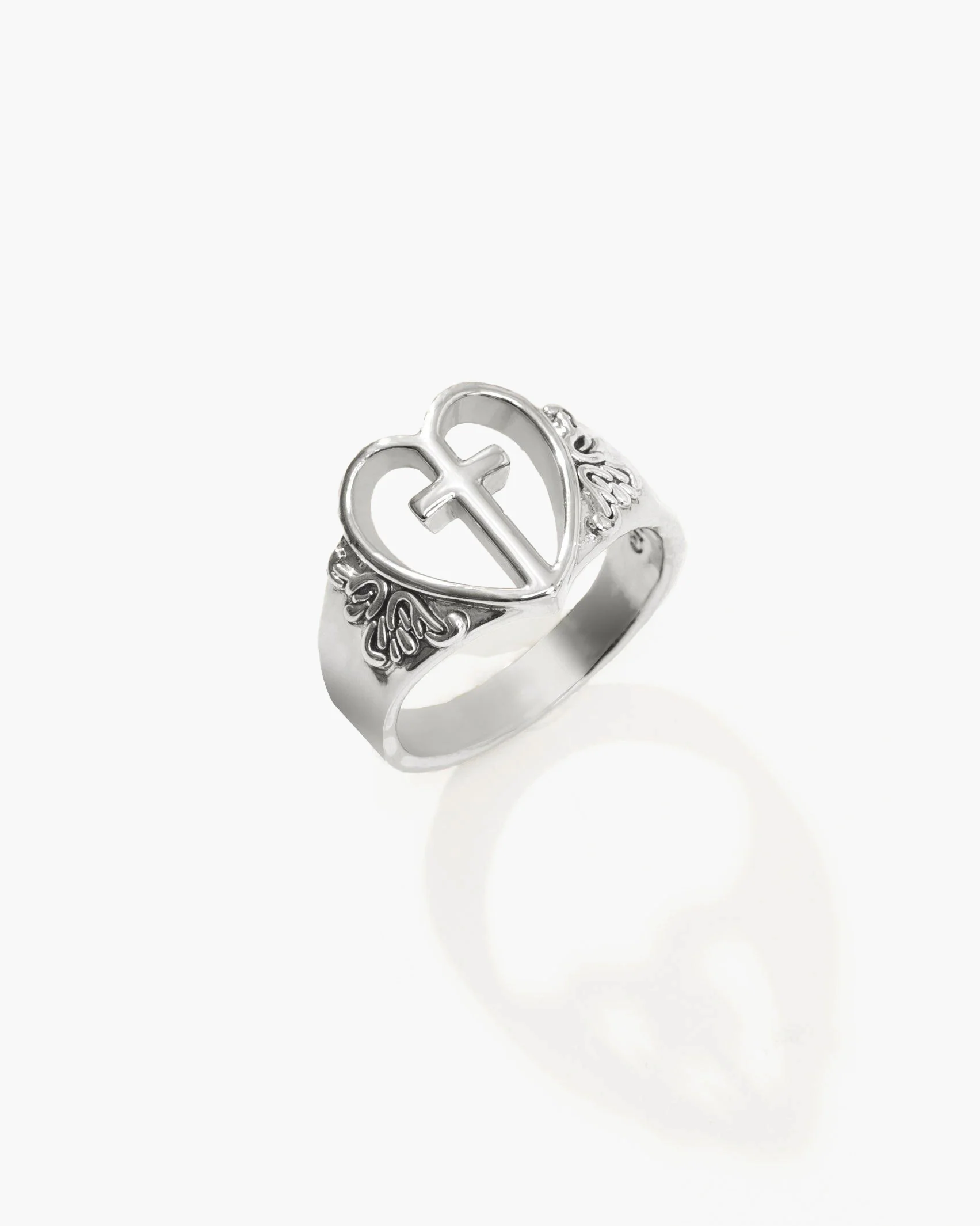 Creda Heart Cross Ring - Image 5