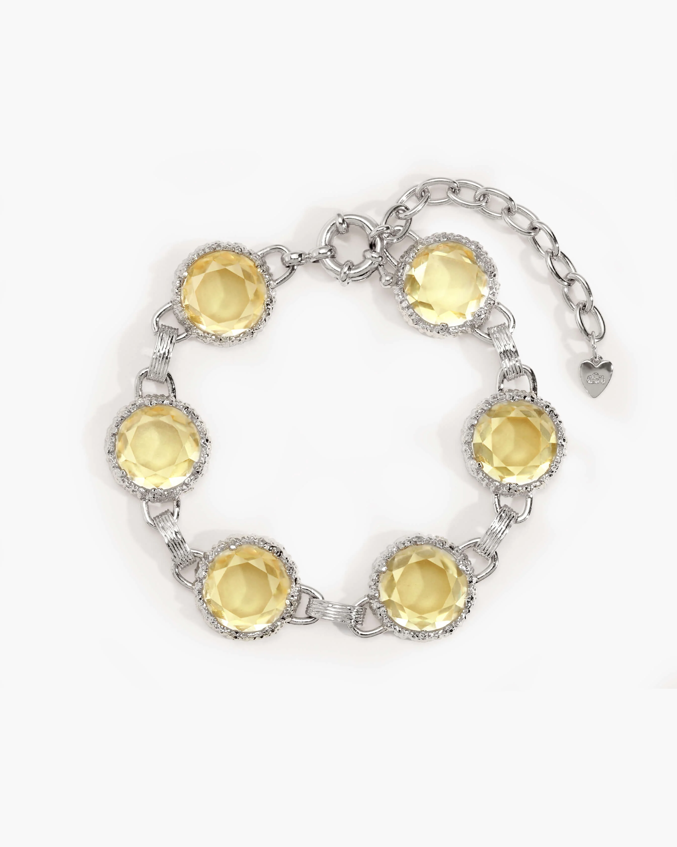 Honey Quartz Bracelet in Silver - Image 3