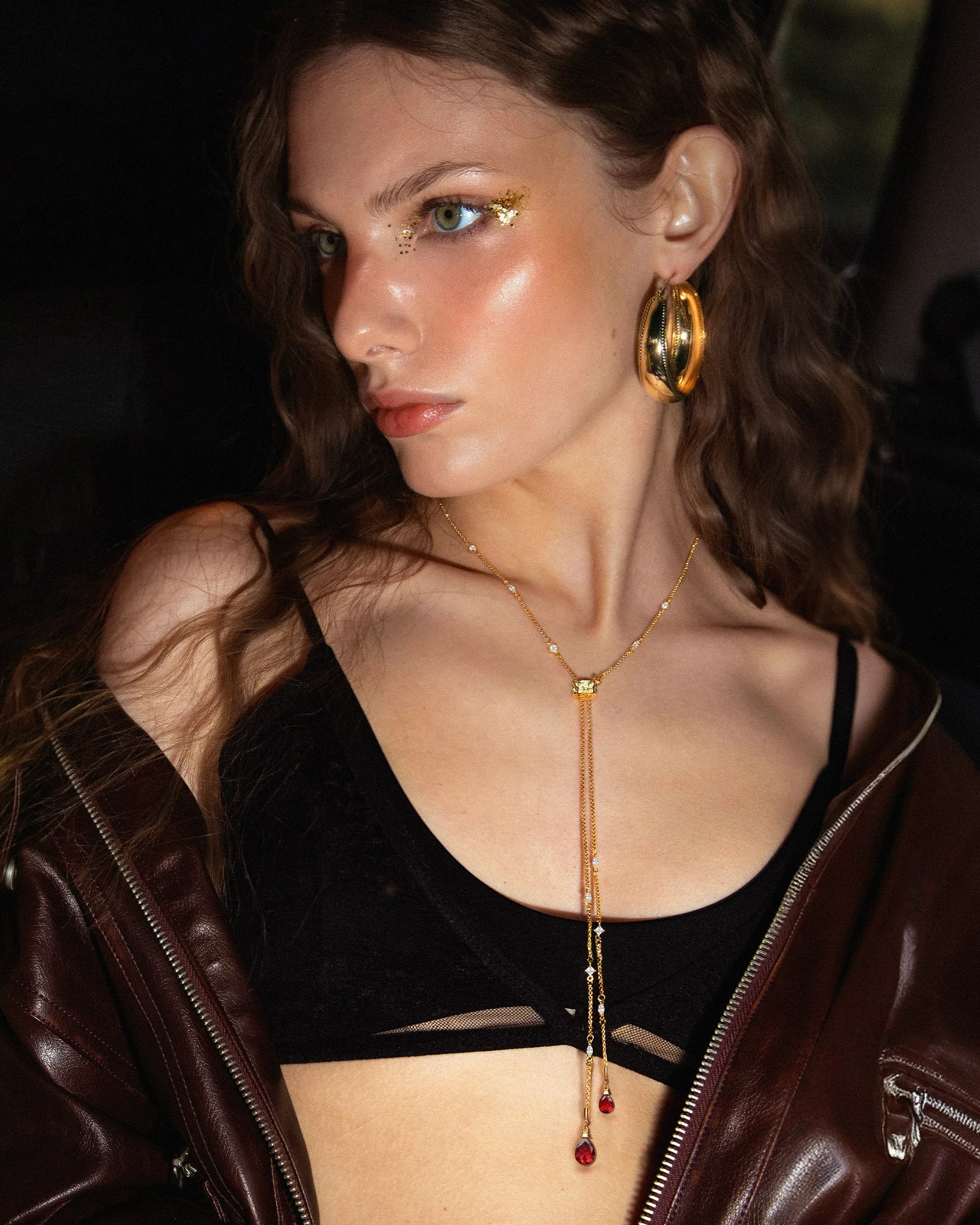 Inès Slider Lariat Necklace - Image 2