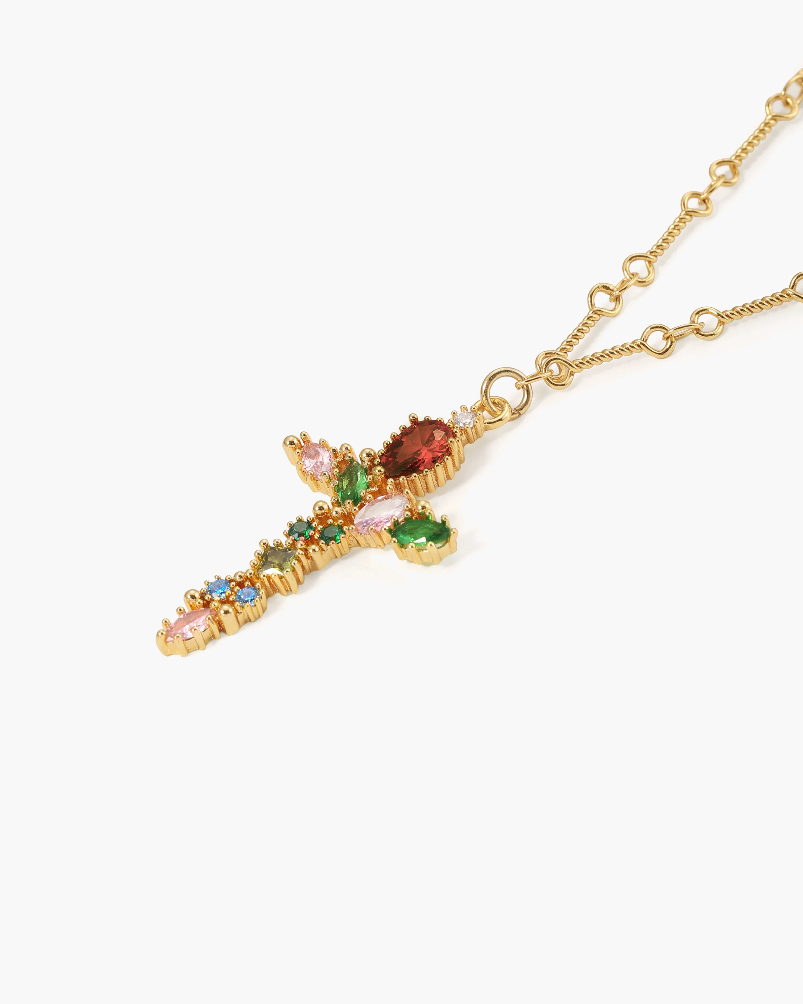 Iridescent Cross Necklace - Image 3