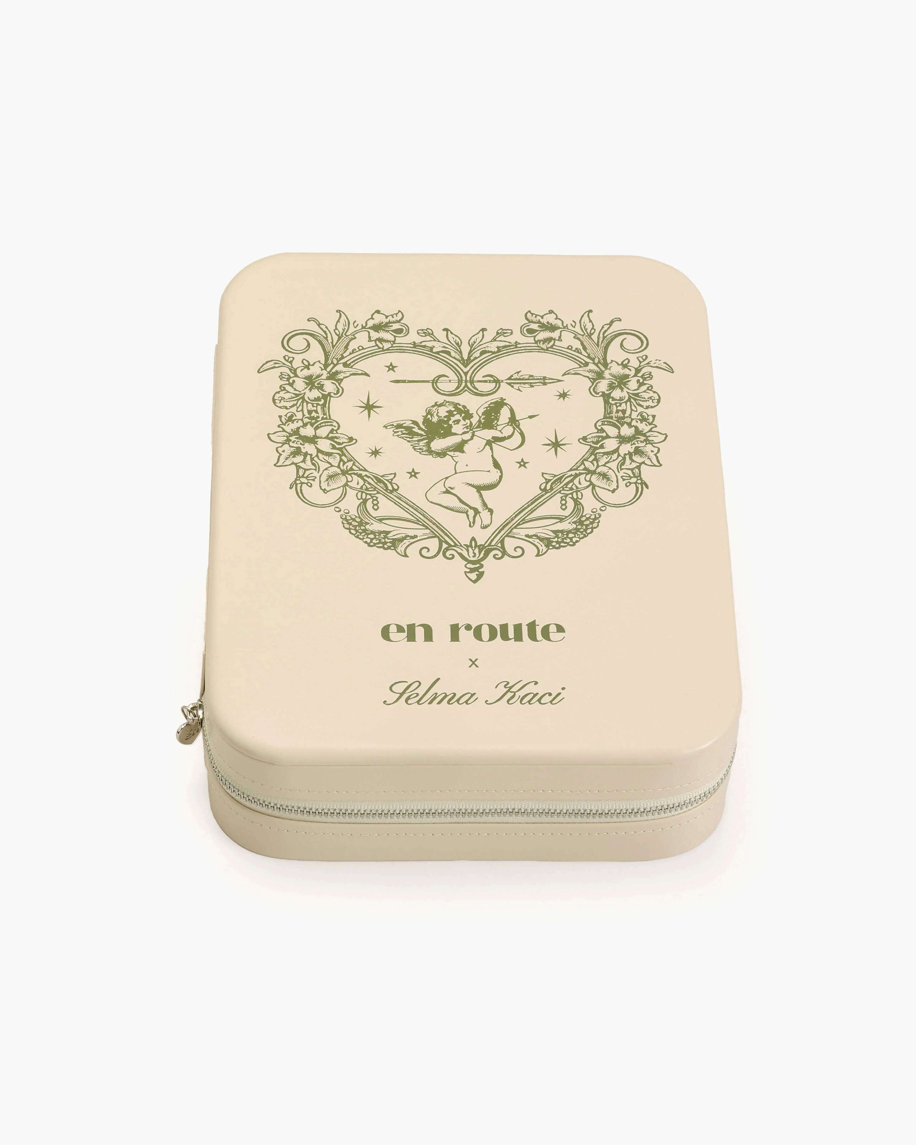 Isola Heart Jewelry Box in Beige - Image 4