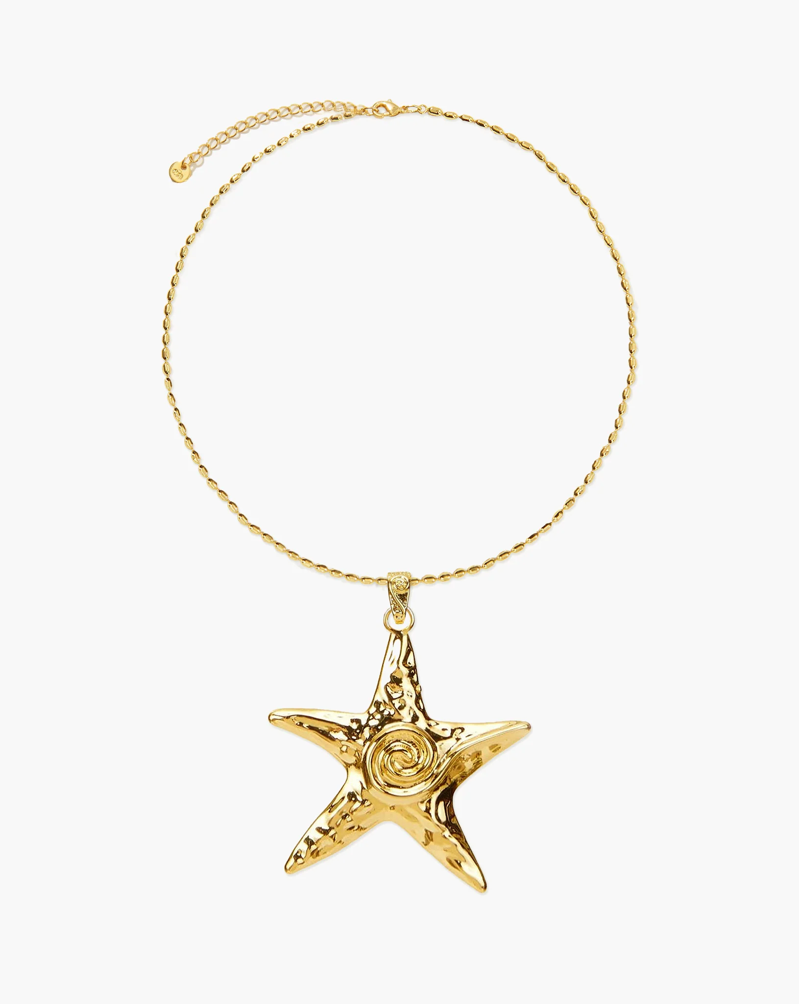 Large Starfish Necklace in Gold - Image 3