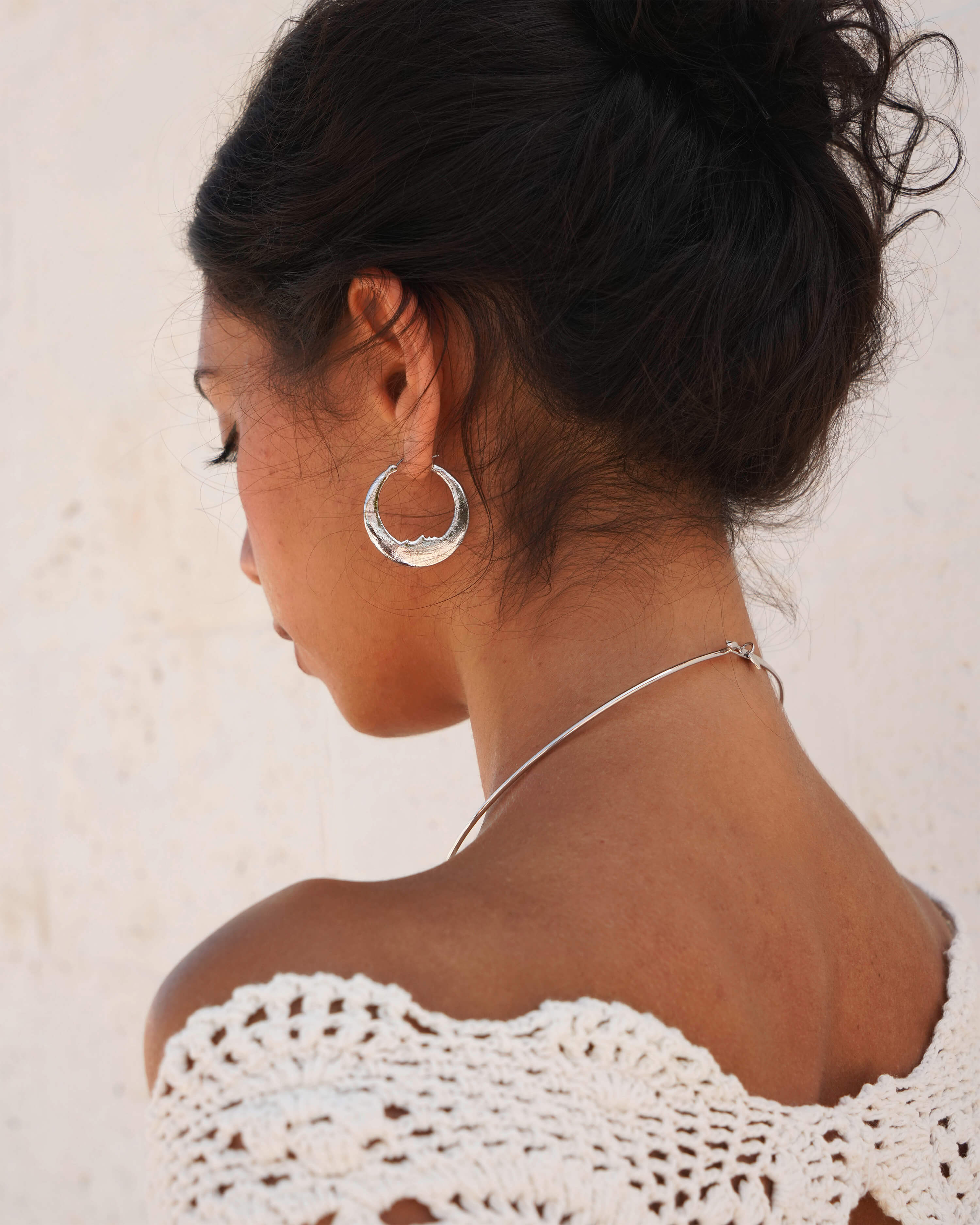 Luna Earrings in Silver - Image 2