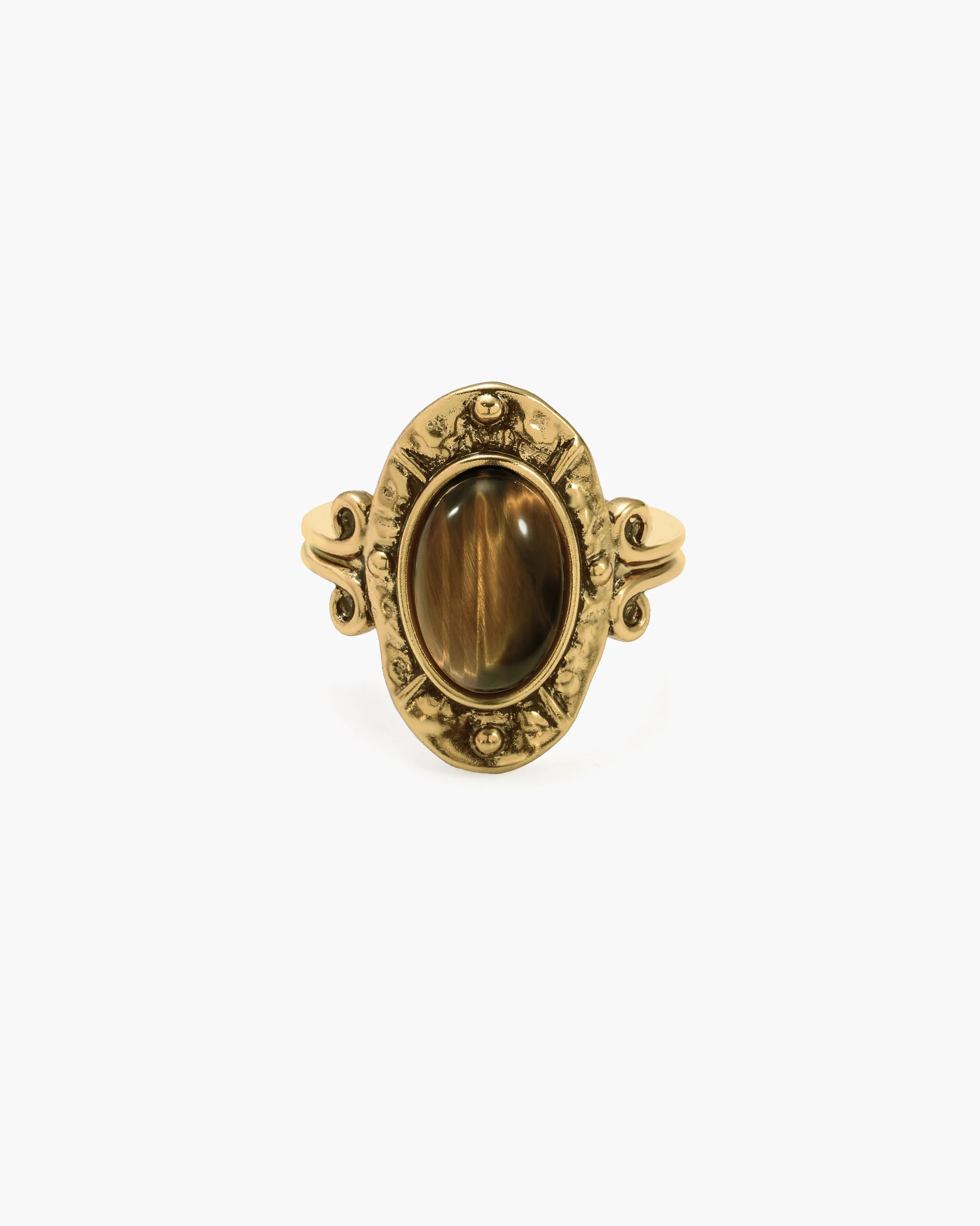 Lunar Veil Moss Agate Ring - Image 5