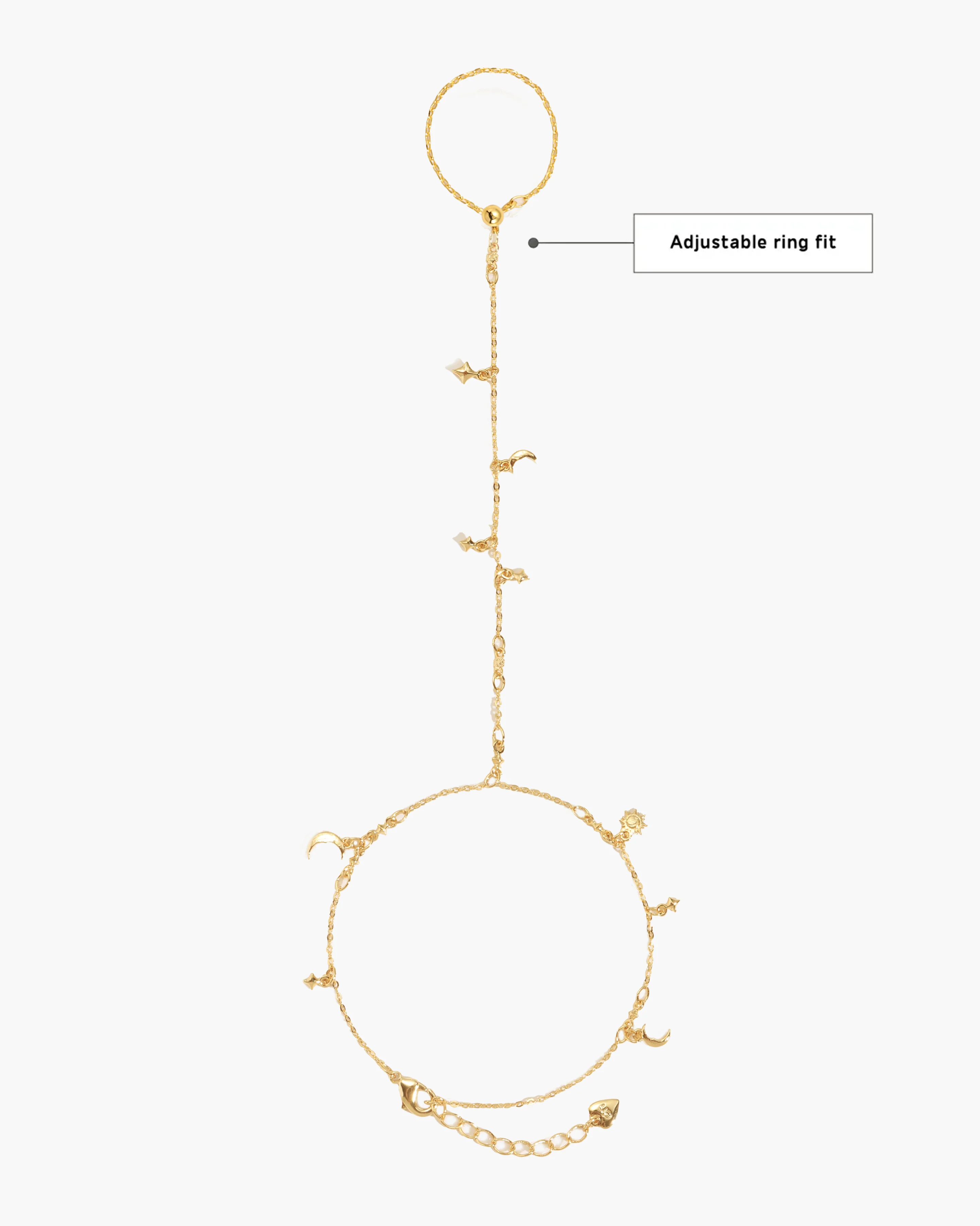 Lyra Hand Chain Bracelet - Image 3